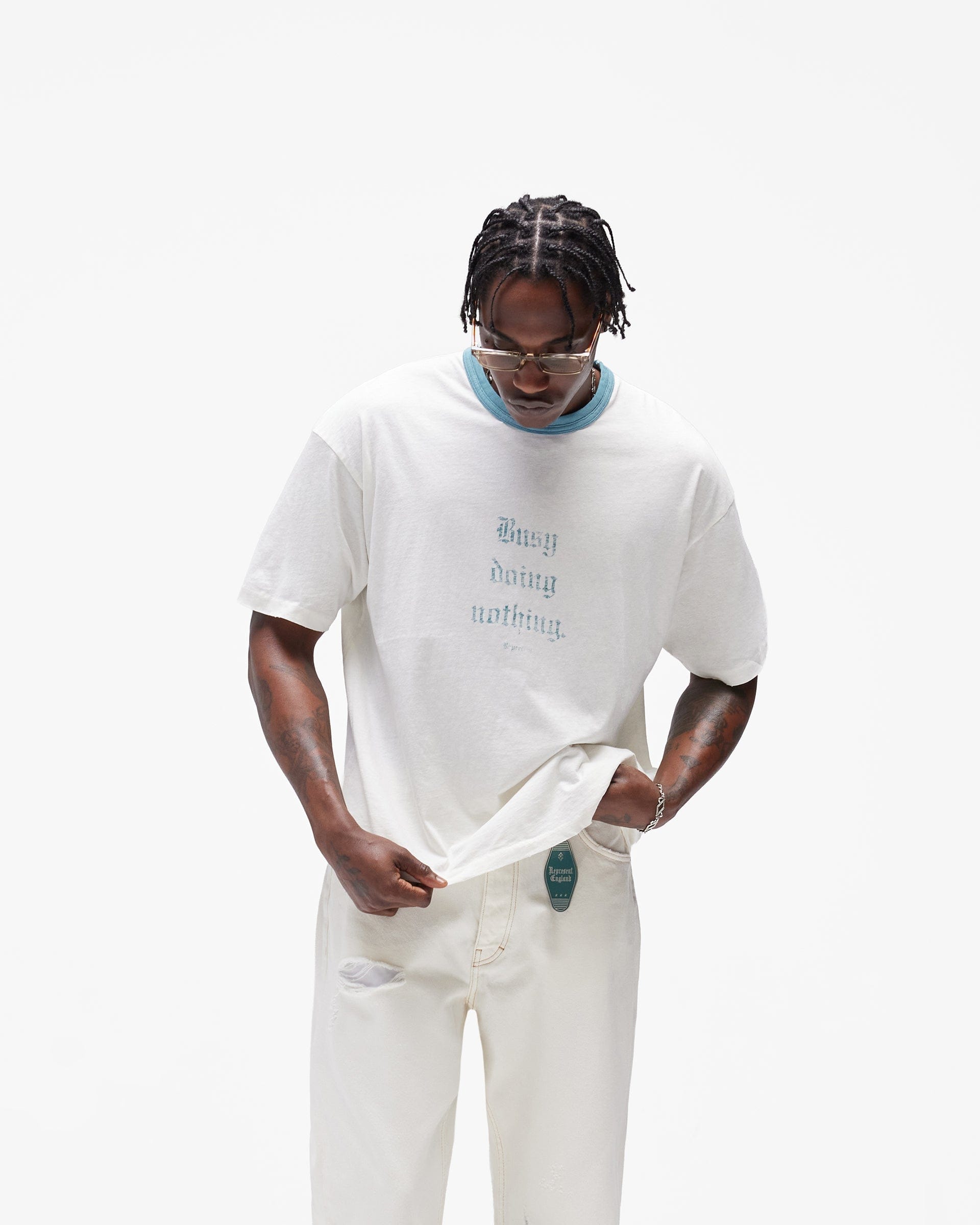SC26 Busy Doing Nothing T-Shirt - Flat White