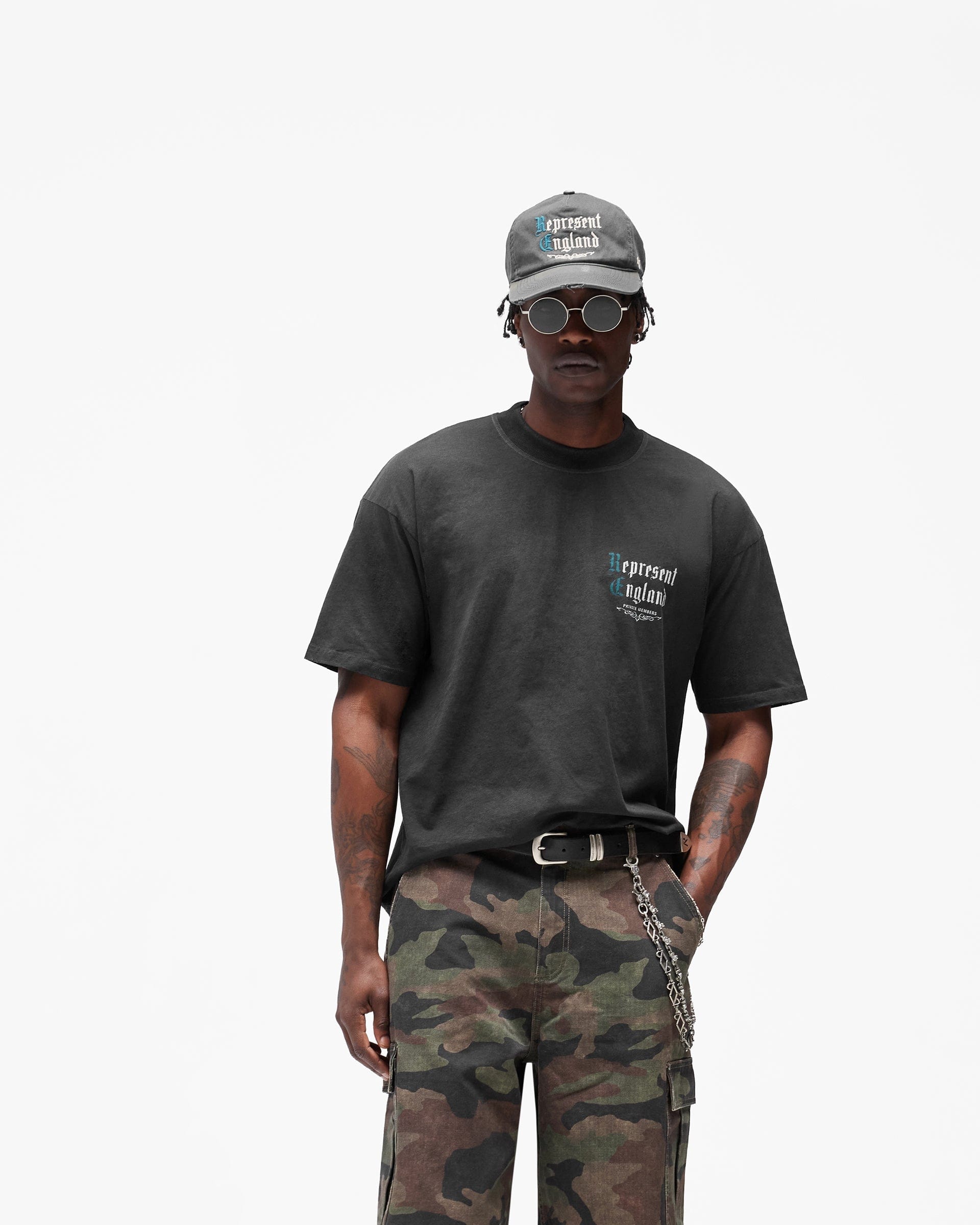 SC26 Private Members T-Shirt - Stained Black