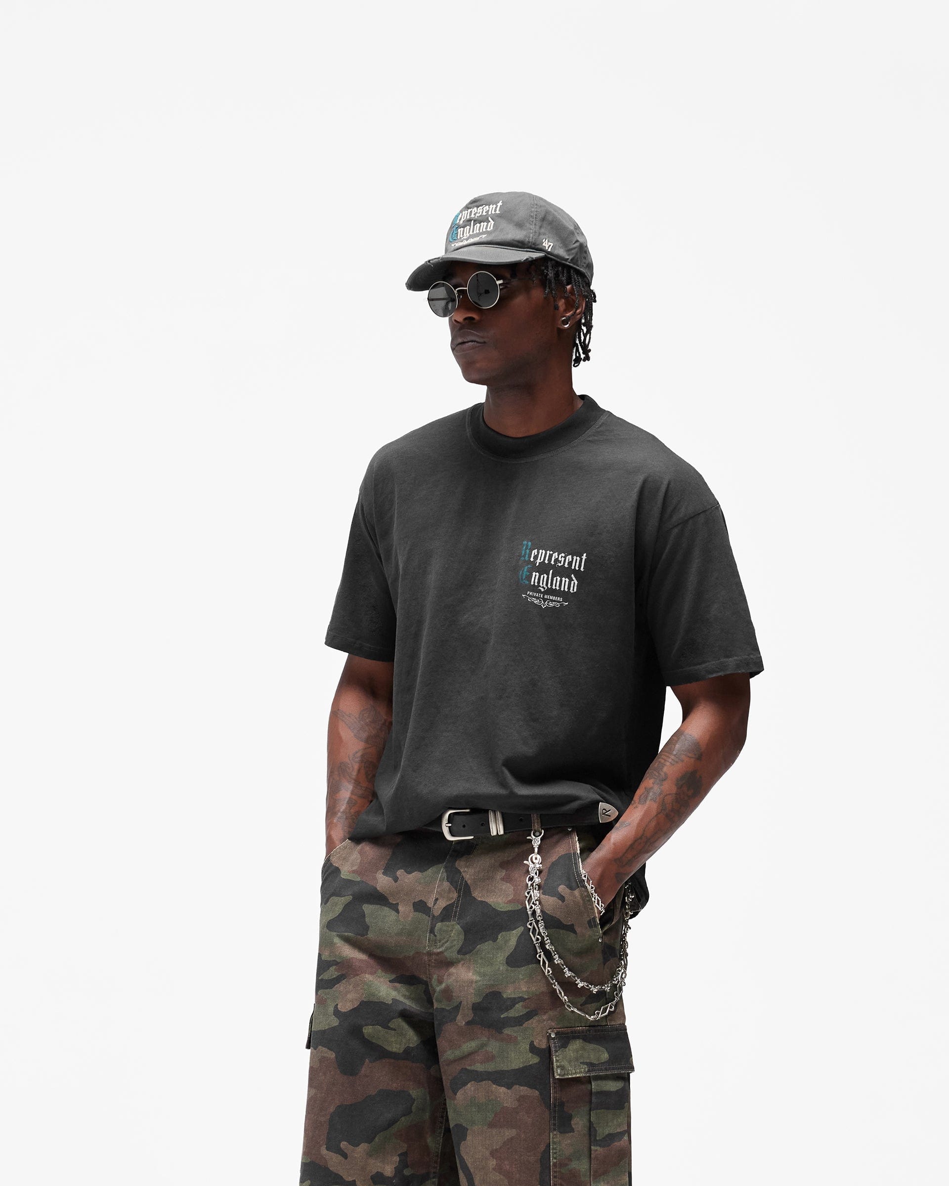 SC26 Private Members T-Shirt - Stained Black