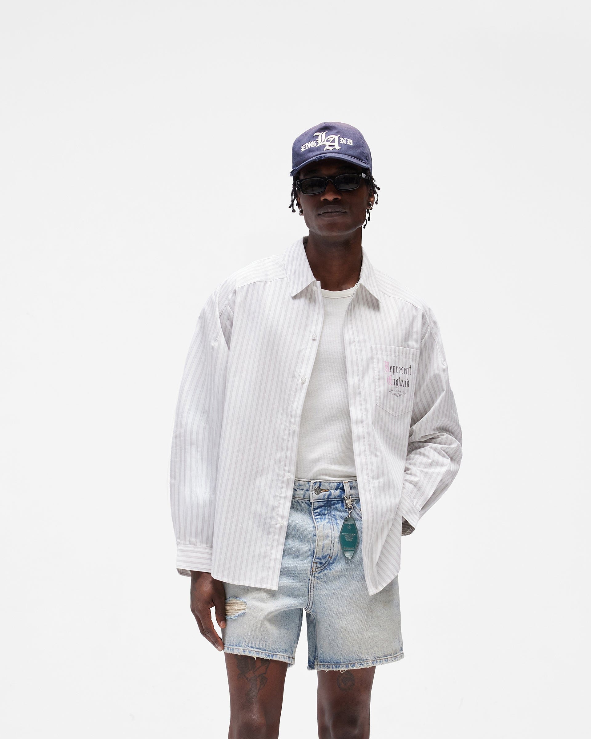 SC26 Pinstripe Shirt - Flat White