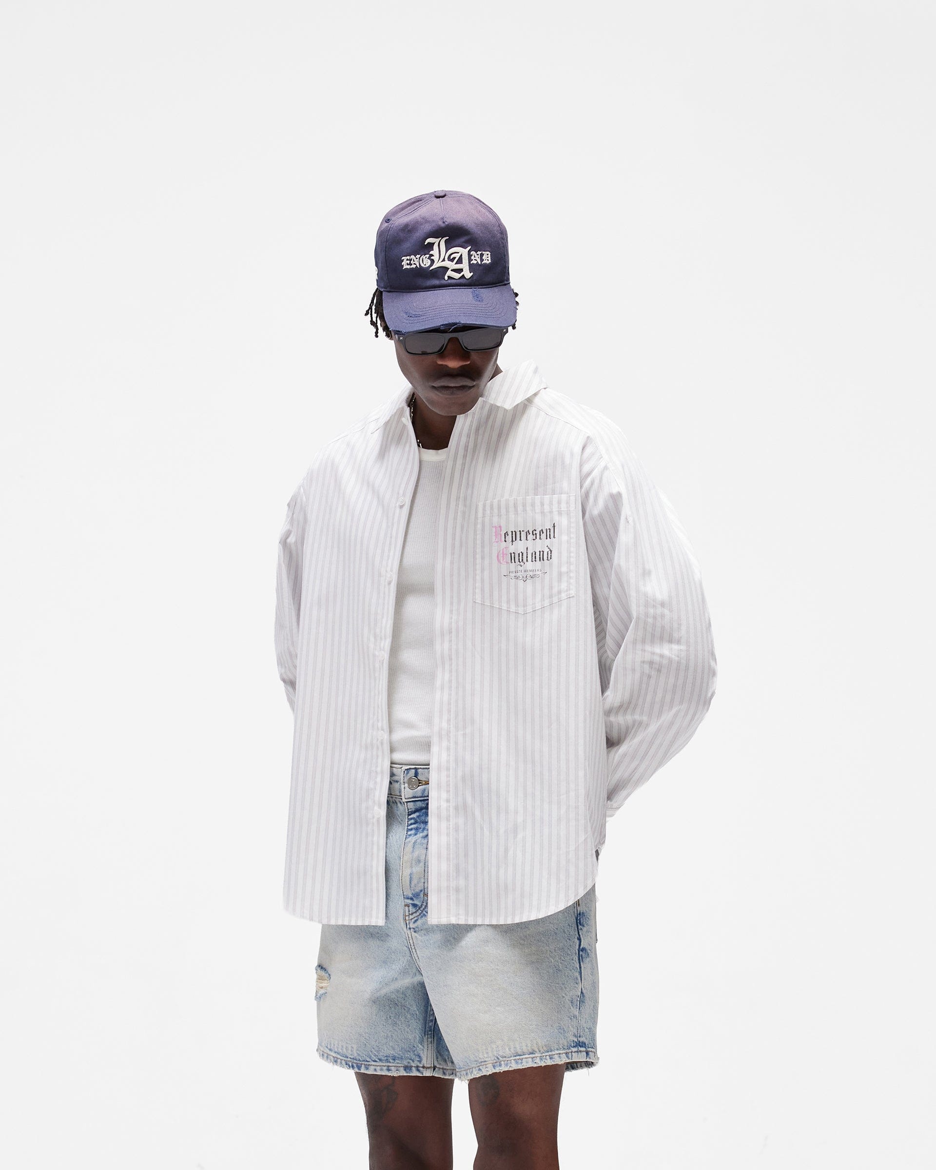 SC26 Pinstripe Shirt - Flat White