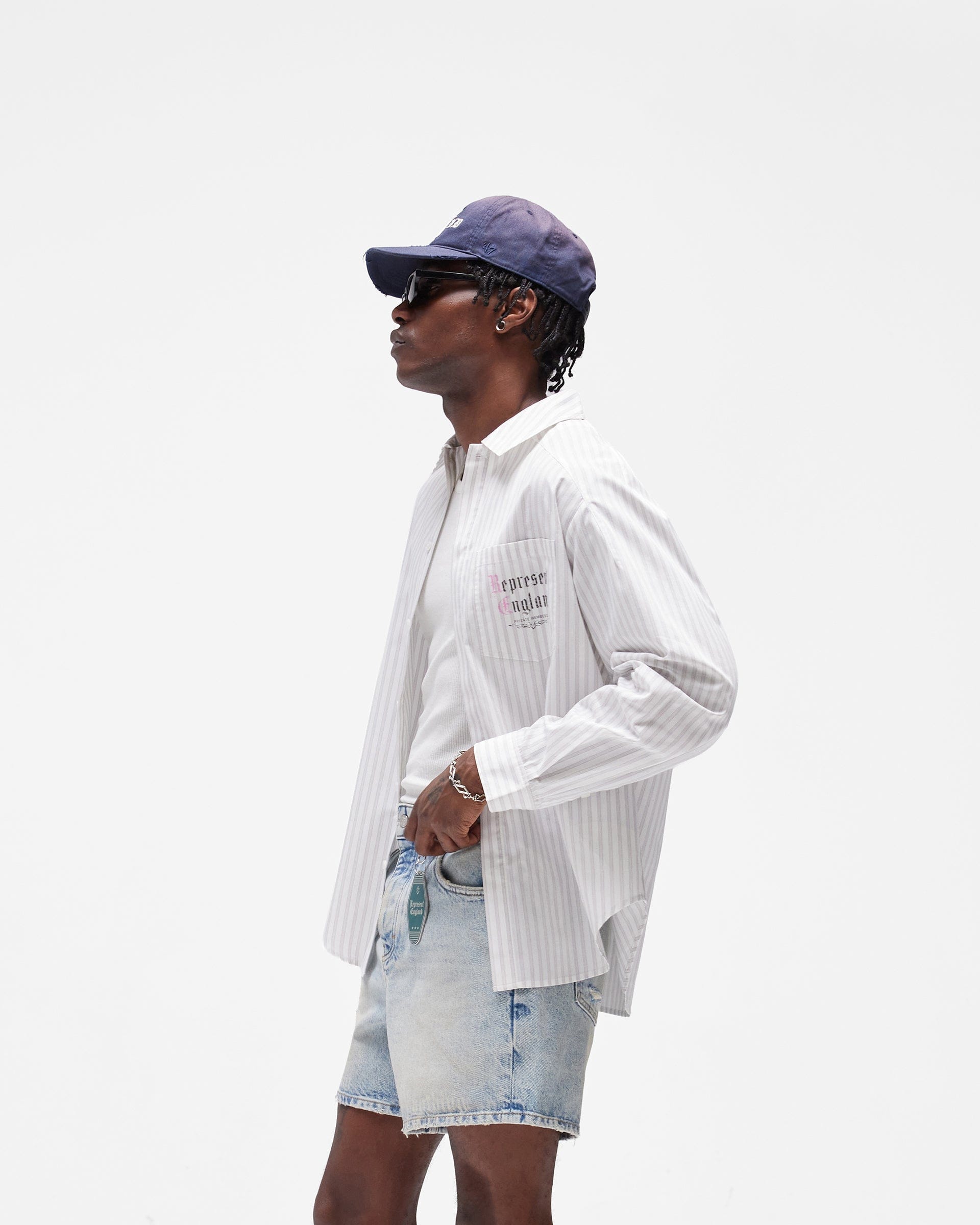 SC26 Pinstripe Shirt - Flat White