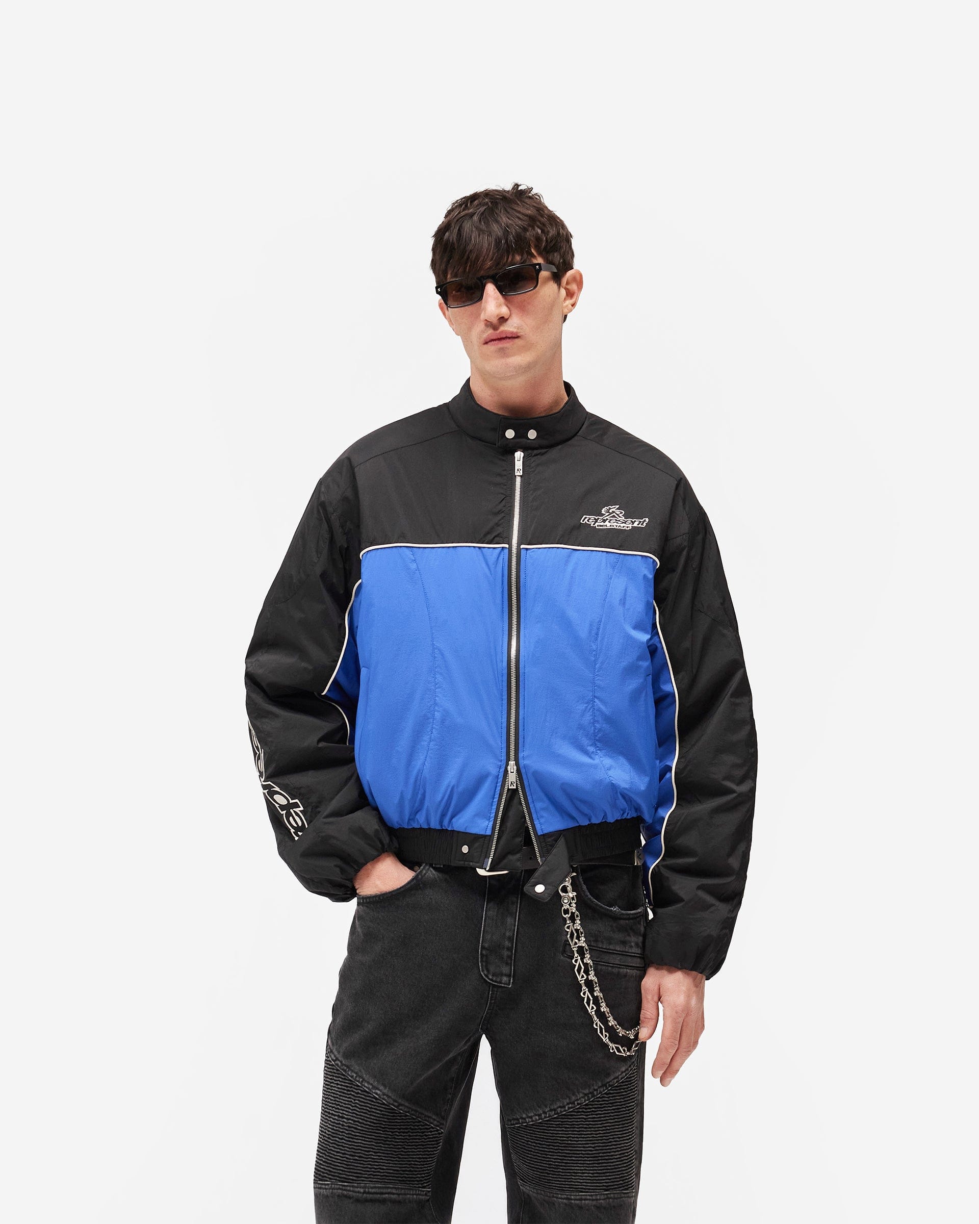 Exclusives Represent X Belstaff Nylon Racing Jacket - Jet Black