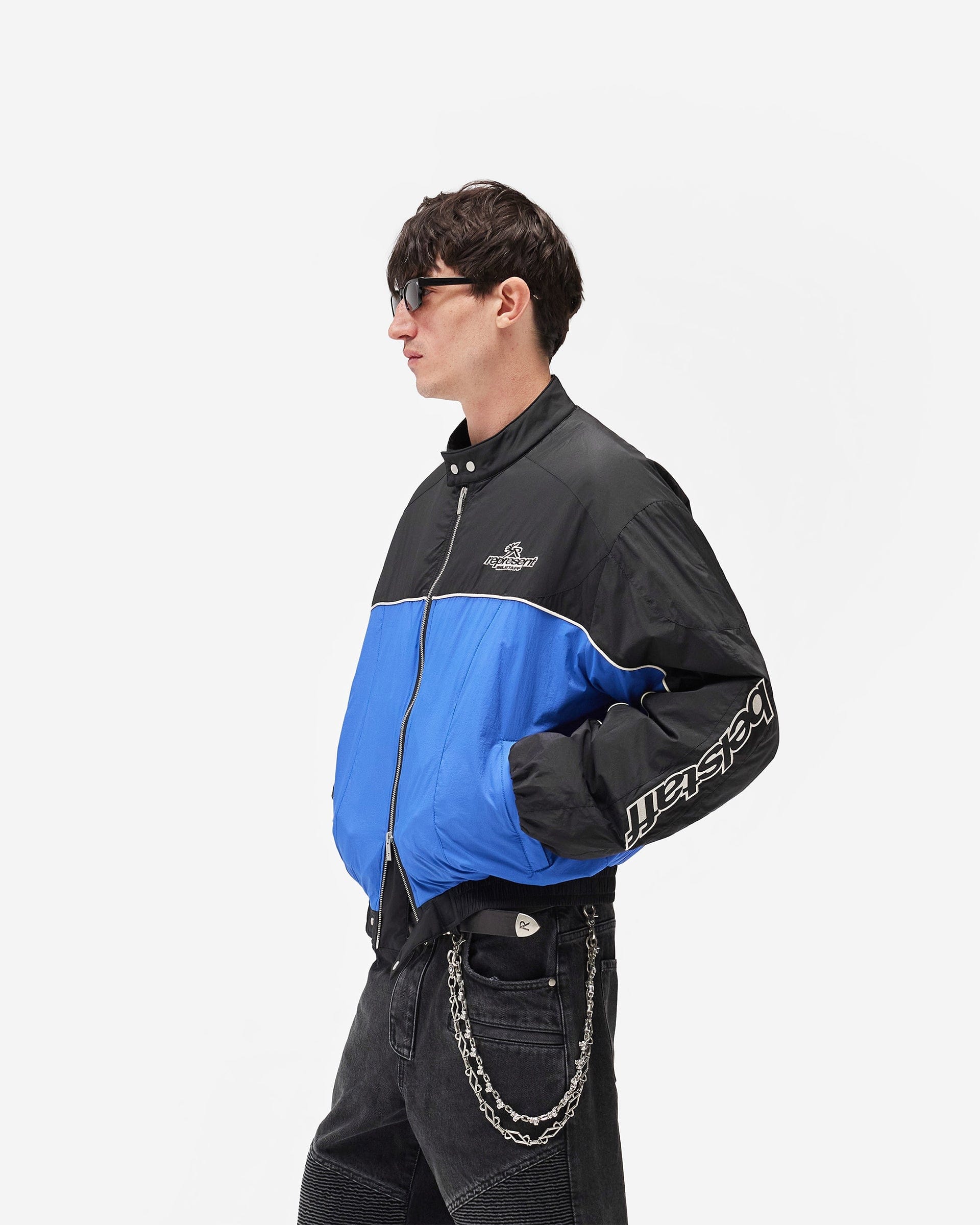 Exclusives Represent X Belstaff Nylon Racing Jacket - Jet Black