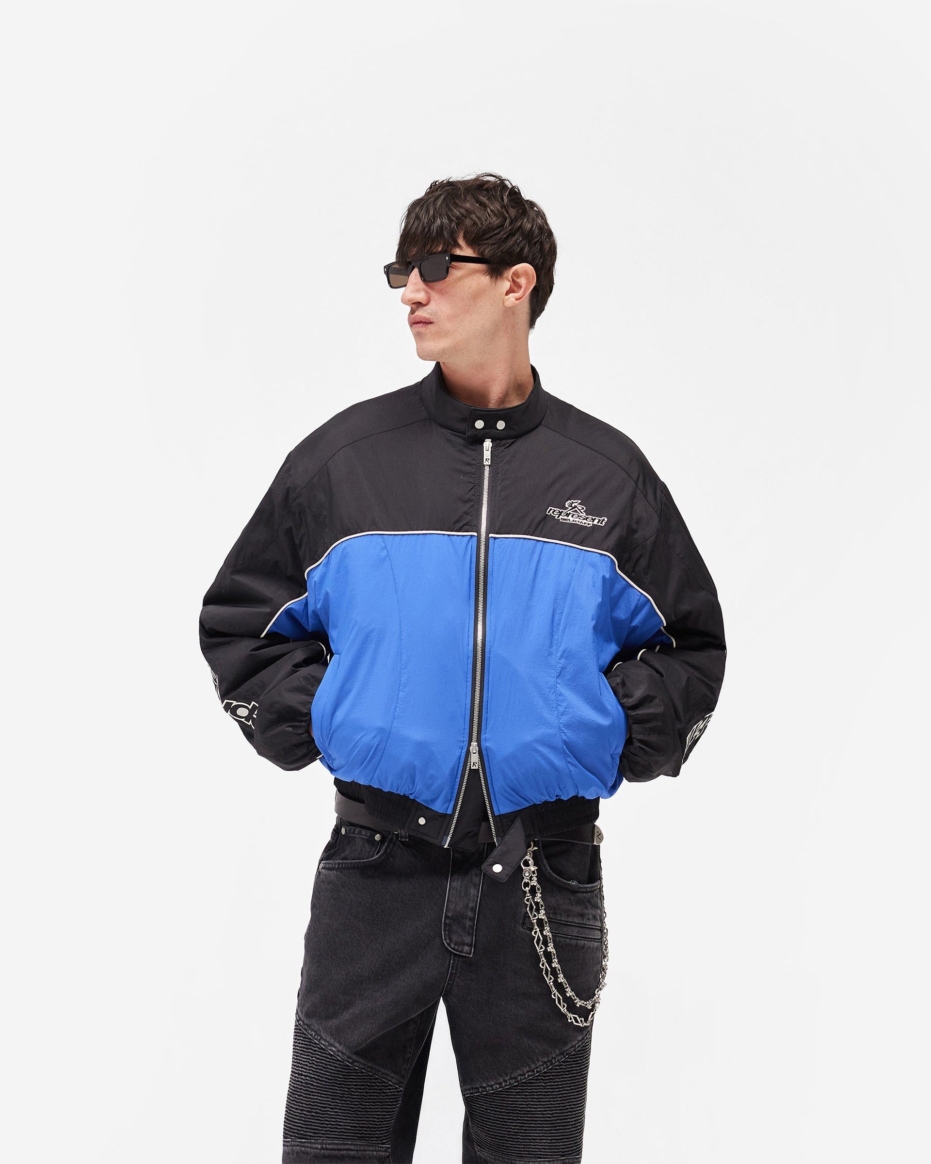 Exclusives Represent X Belstaff Nylon Racing Jacket - Jet Black