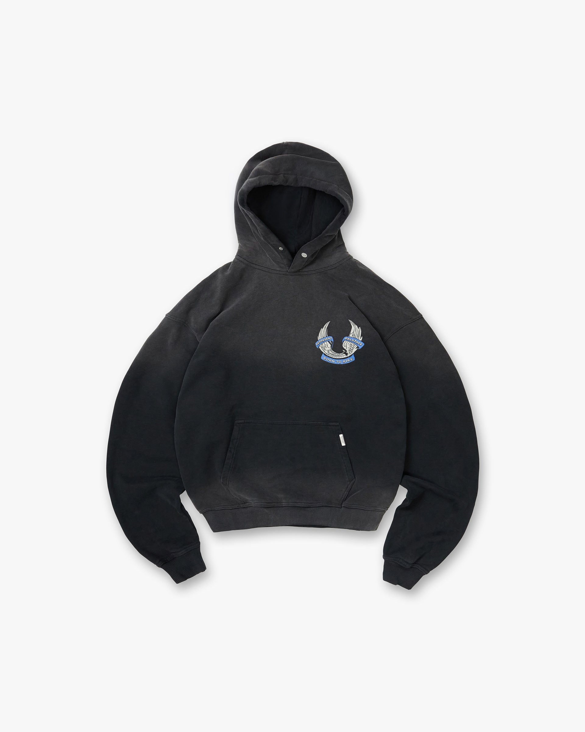 Exclusives Represent X Belstaff Born To Bike Hoodie - Aged Black