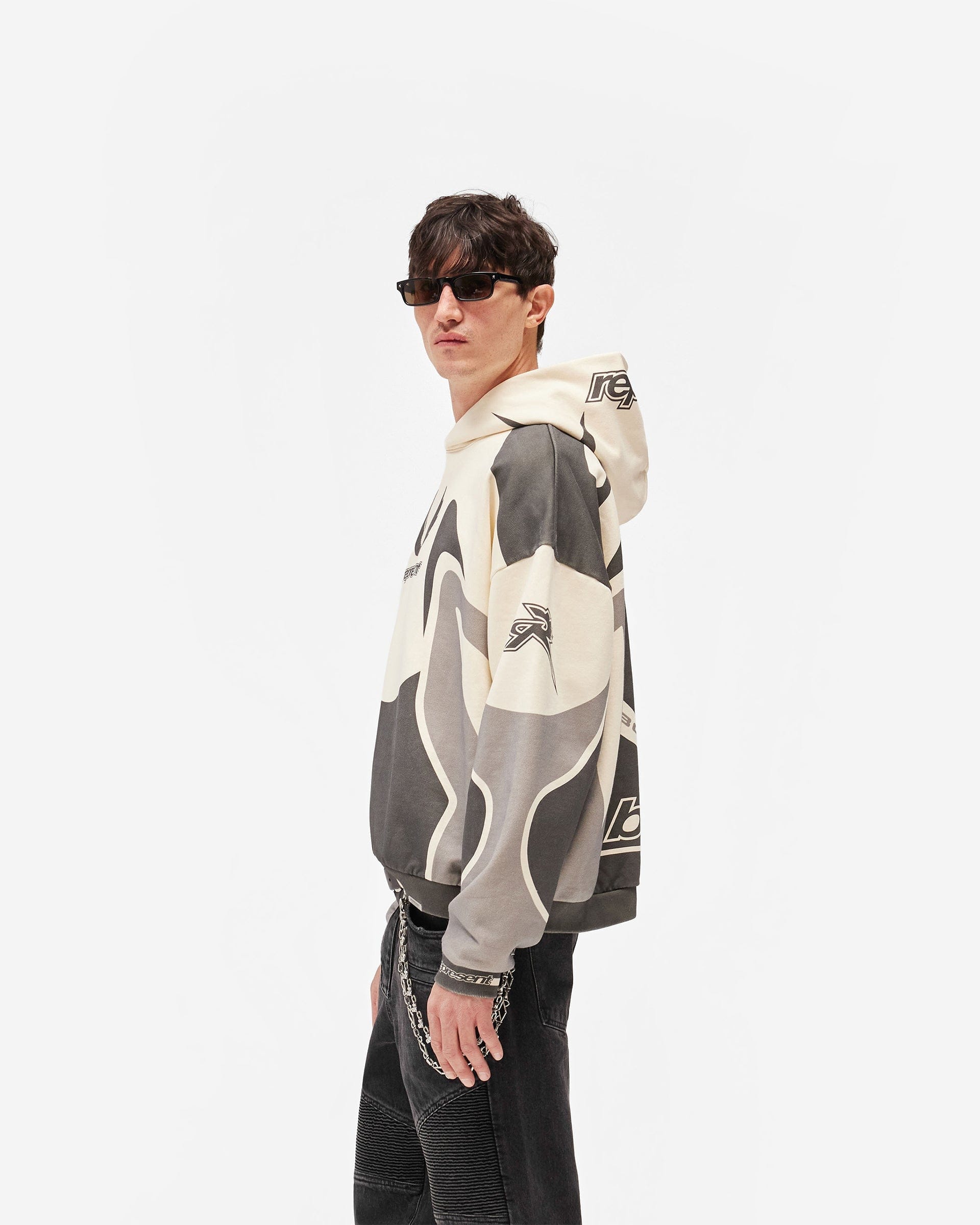 Exclusives Represent X Belstaff Racing Hoodie - Dark Grey