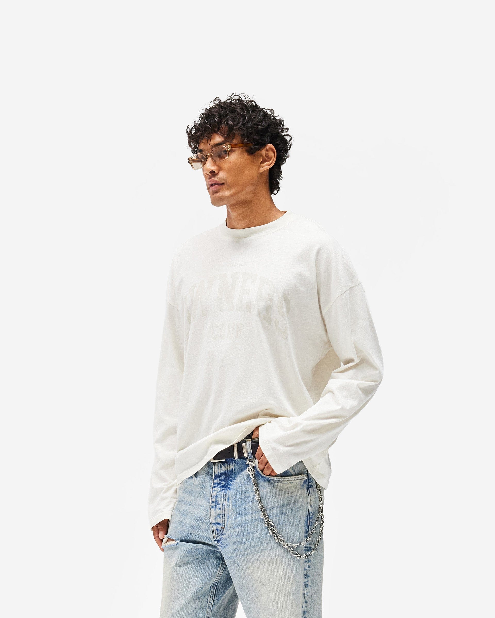 Owners Club Represent Owners Club Long Sleeve T-Shirt - Chalk