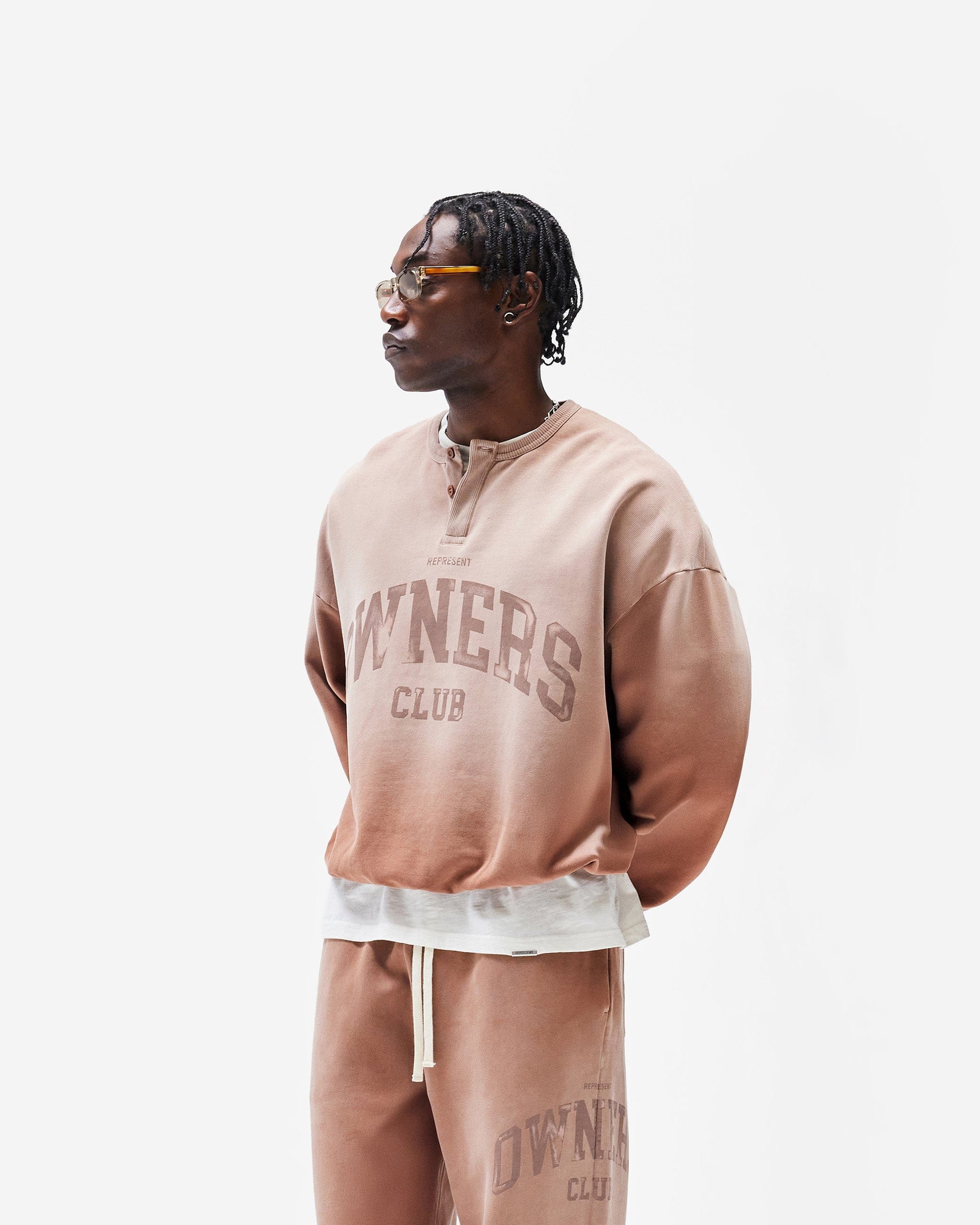 Owners Club Represent Owners Club Henley Sweater - Sienna