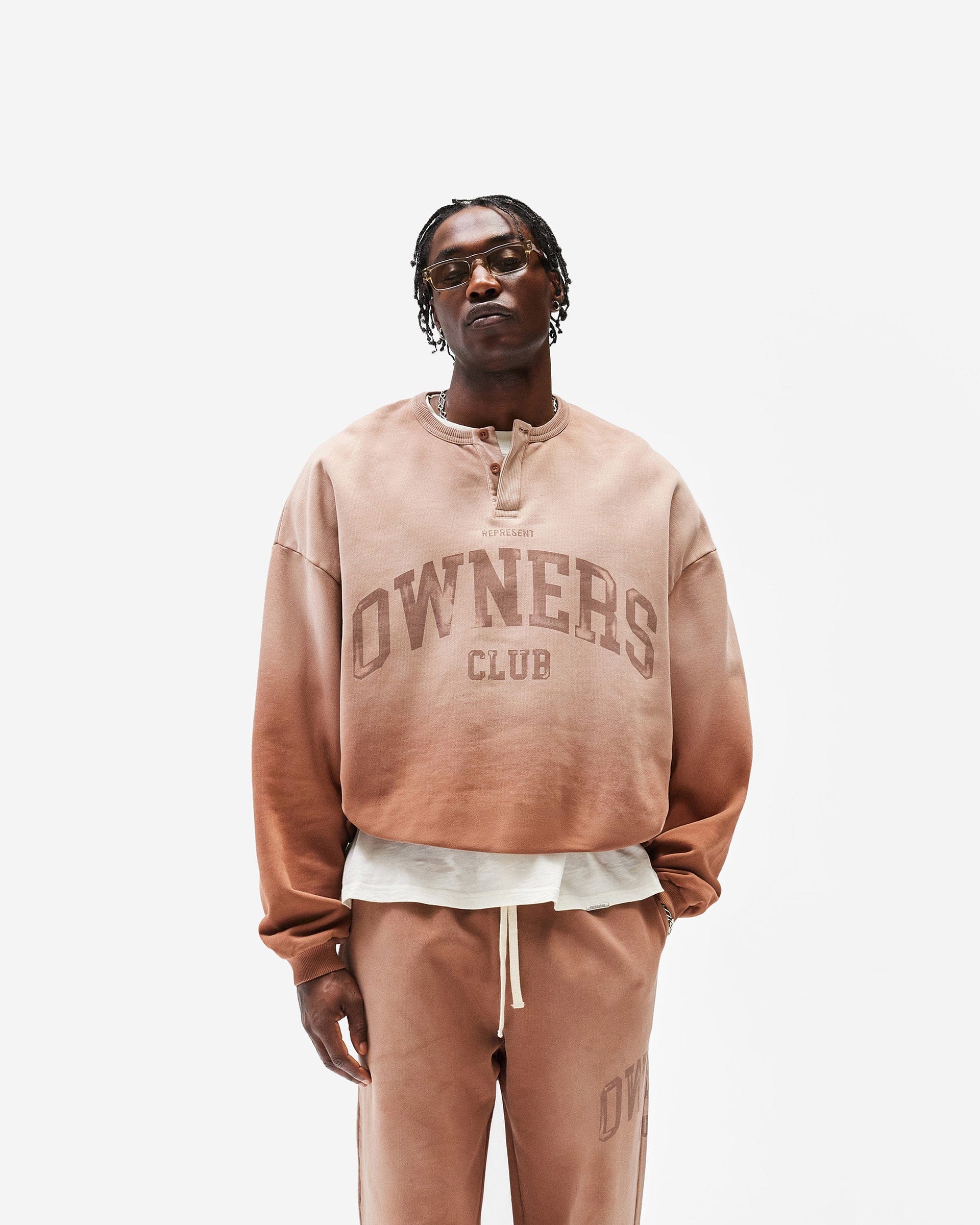 Owners Club Represent Owners Club Henley Sweater - Sienna