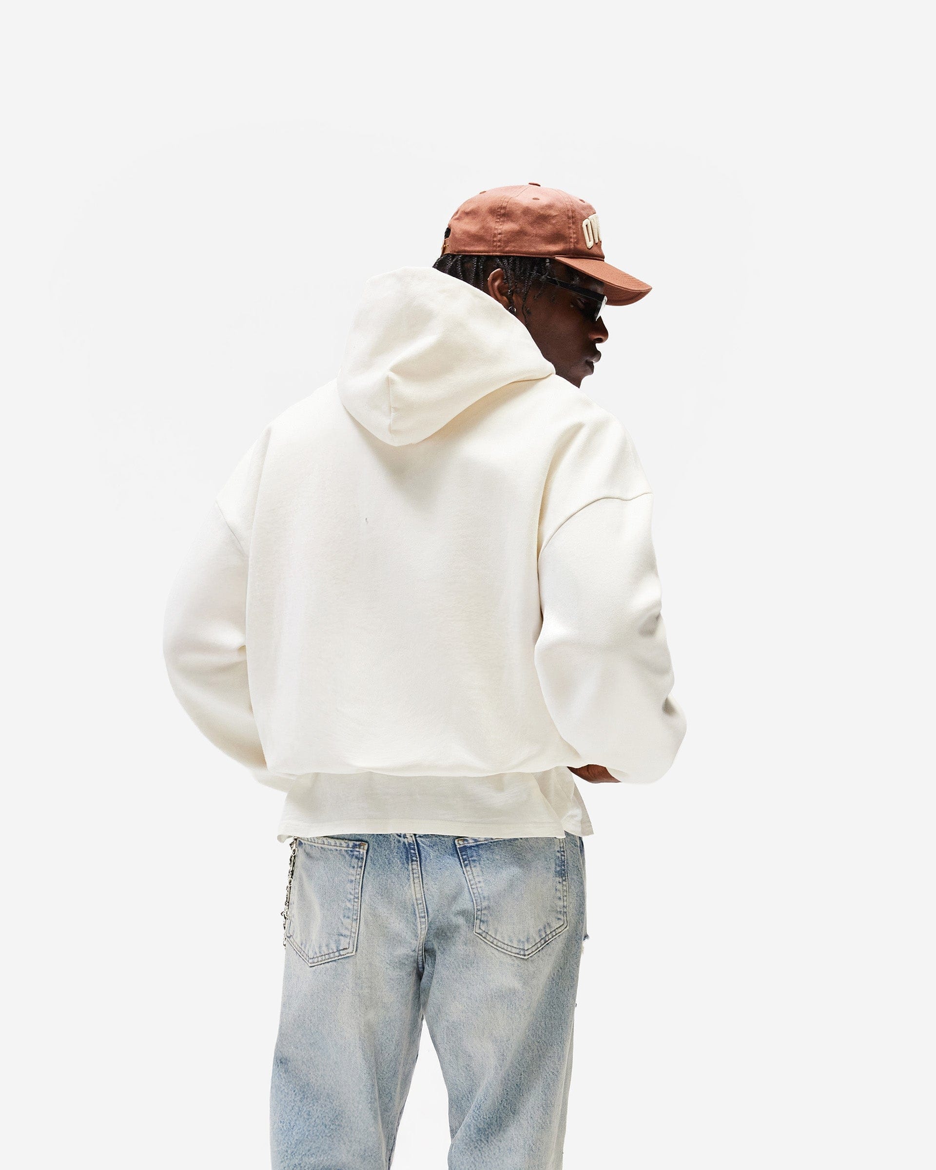 Owners Club Represent Owners Club Zip Through Hoodie - Chalk