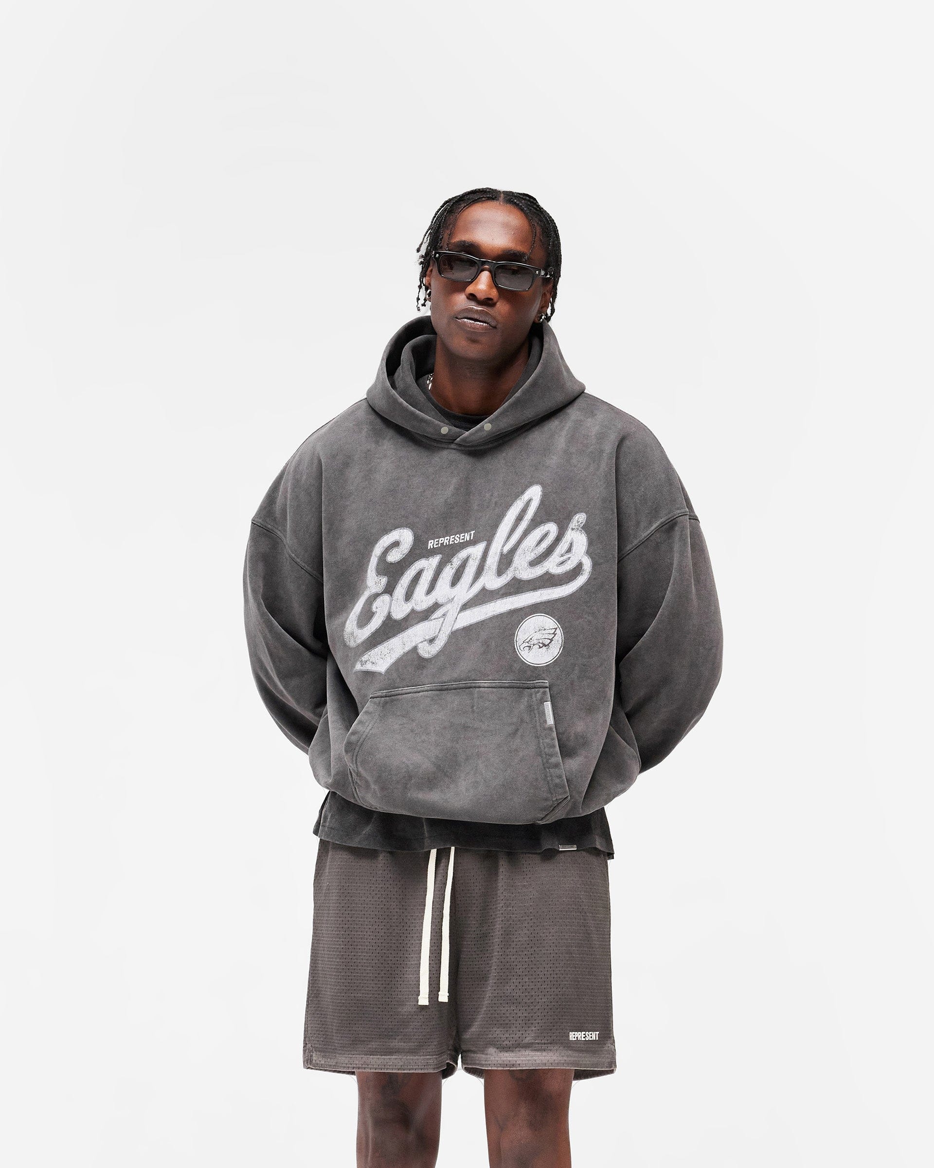 Exclusives Philadelphia Eagles x Represent Hoodie - Vintage Grey