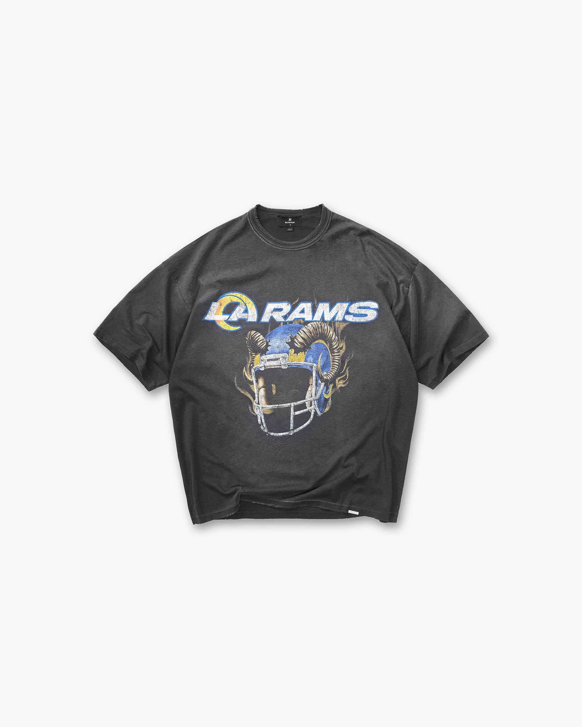Exclusives Los Angeles Rams x Represent T-Shirt - Stained Black