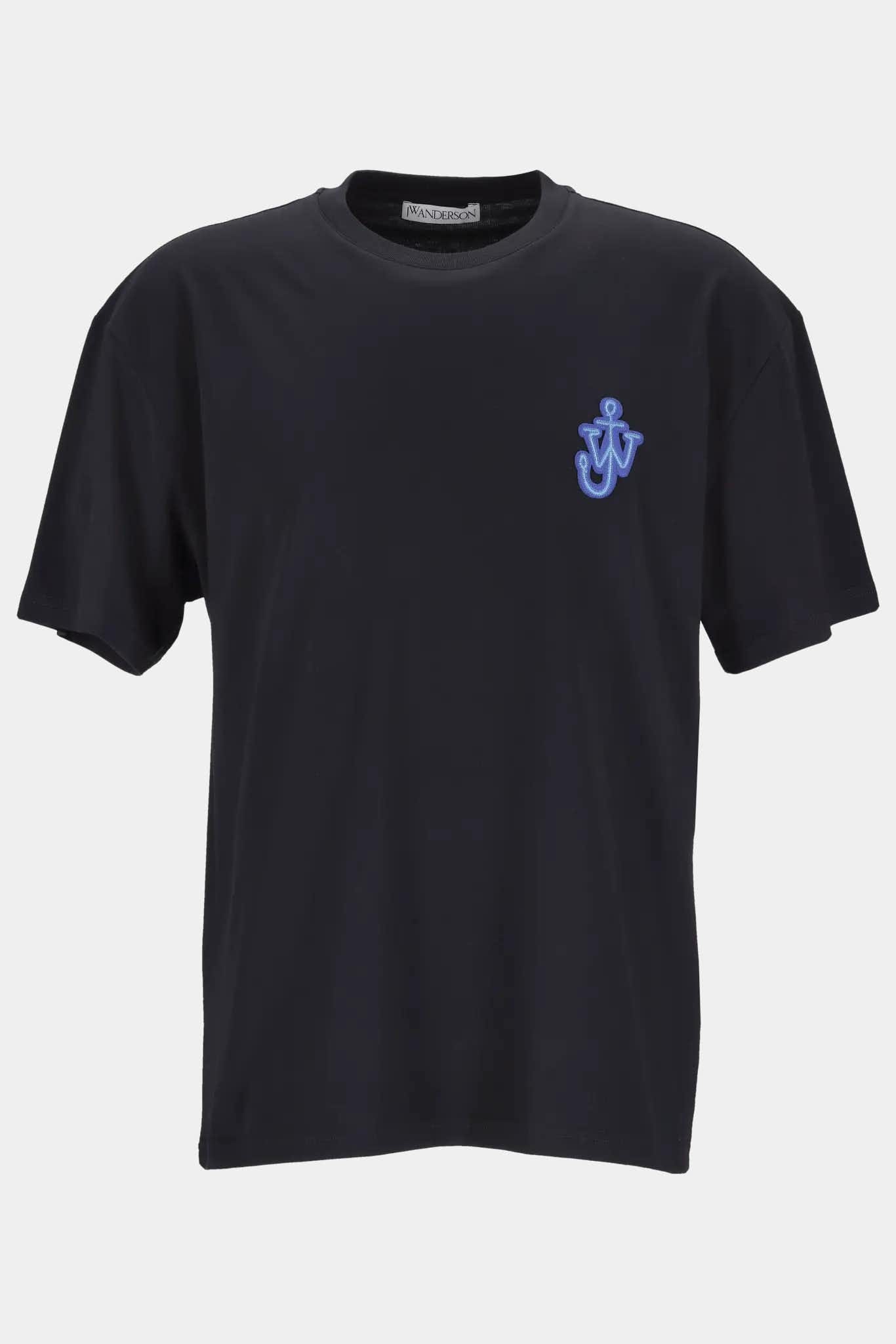 J.W Anderson T-shirt "ANCHOR PATCH" en coton noir