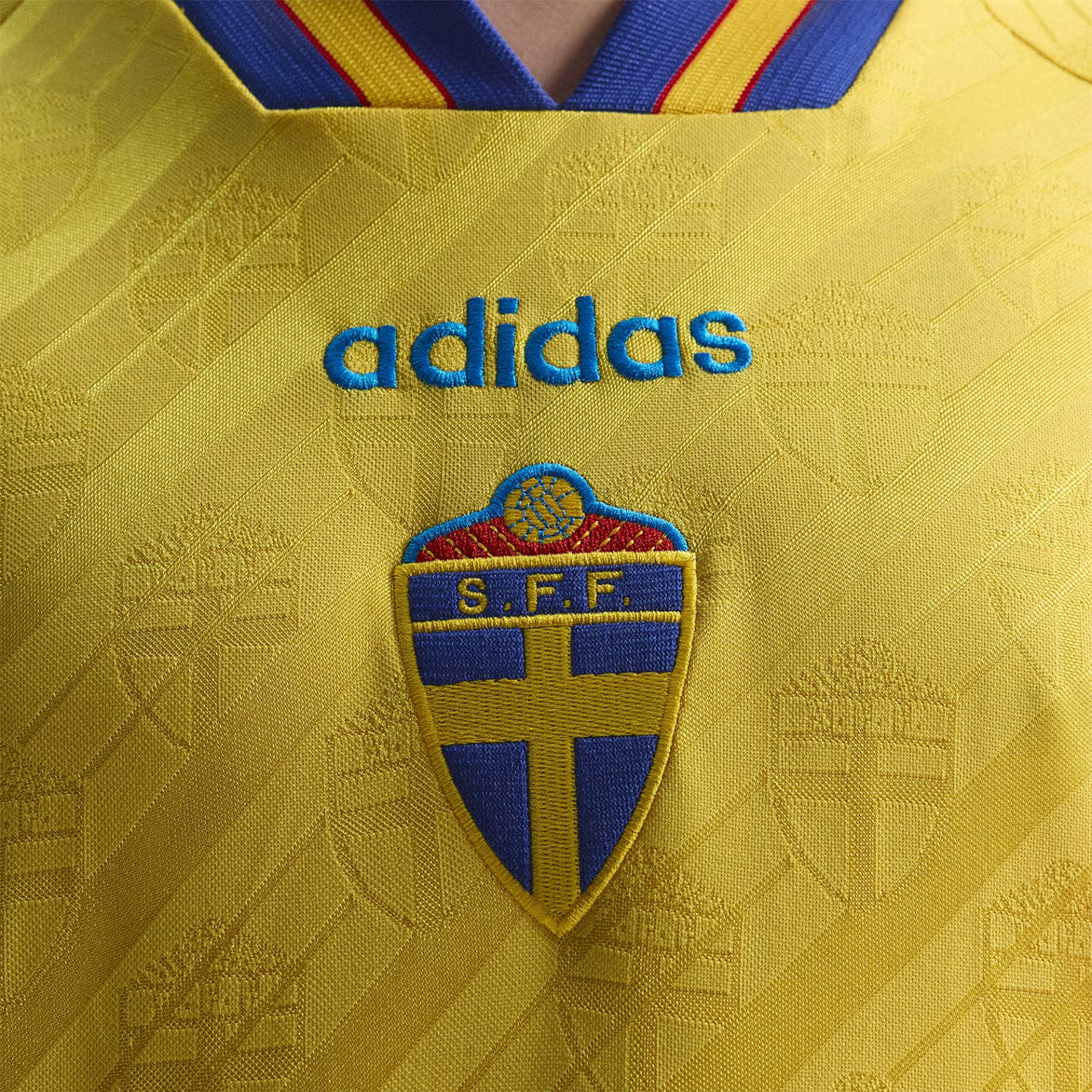 adidas SWEDEN HOME JERSEY 1994 - YELLOW