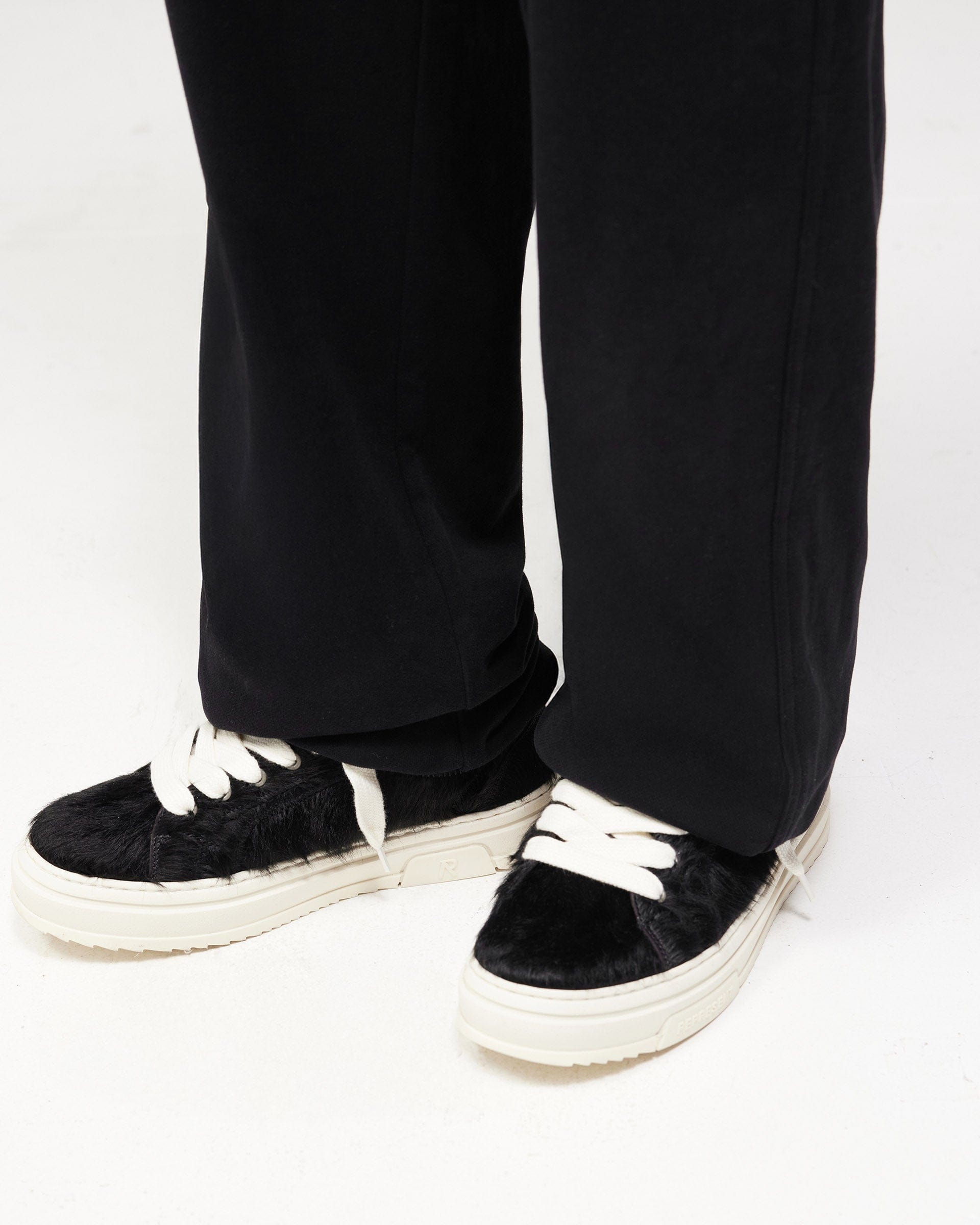 BF25 Dual Layer Script Sweatpants - Jet Black