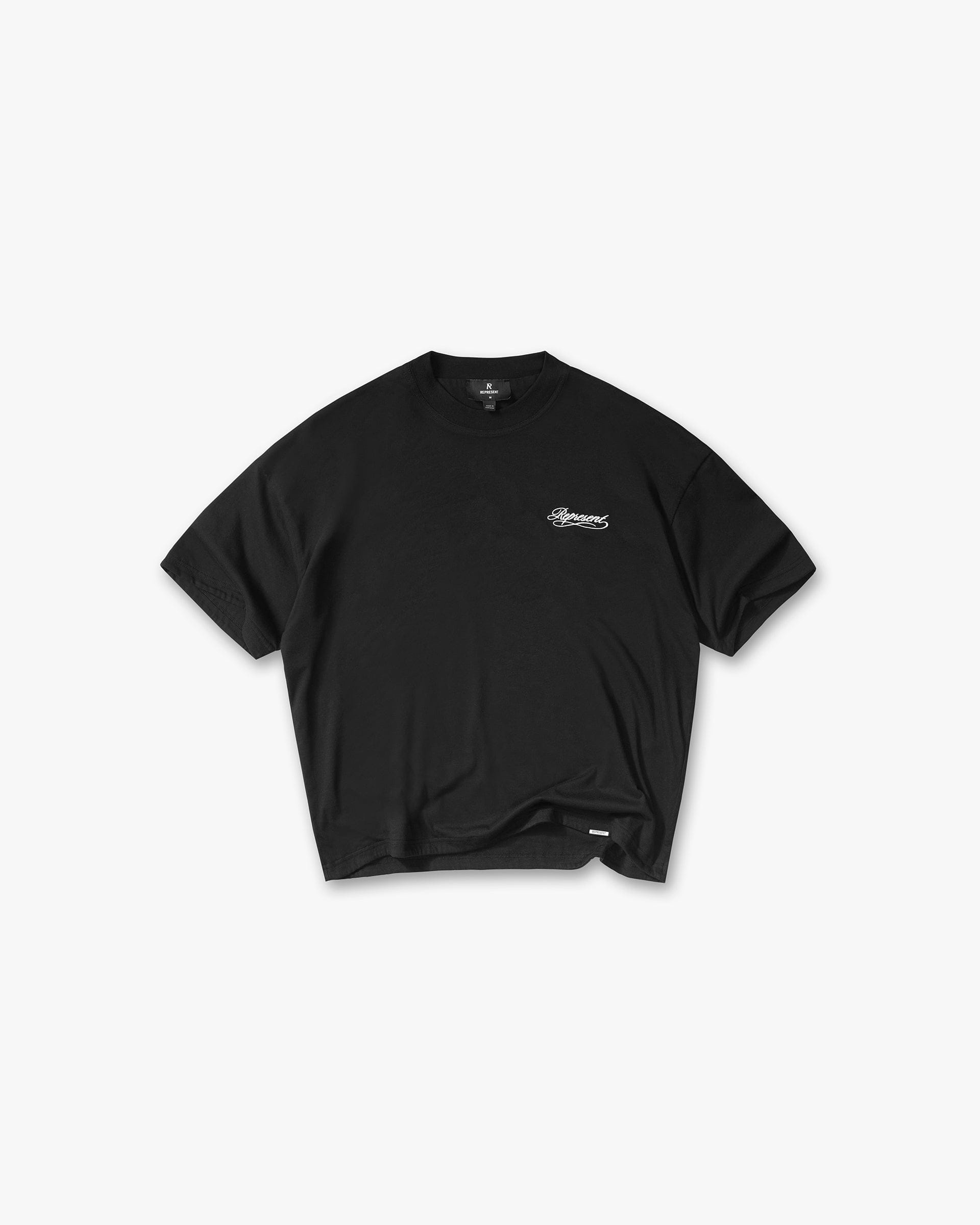 BF25 Dual Layer Script T-Shirt - Jet Black
