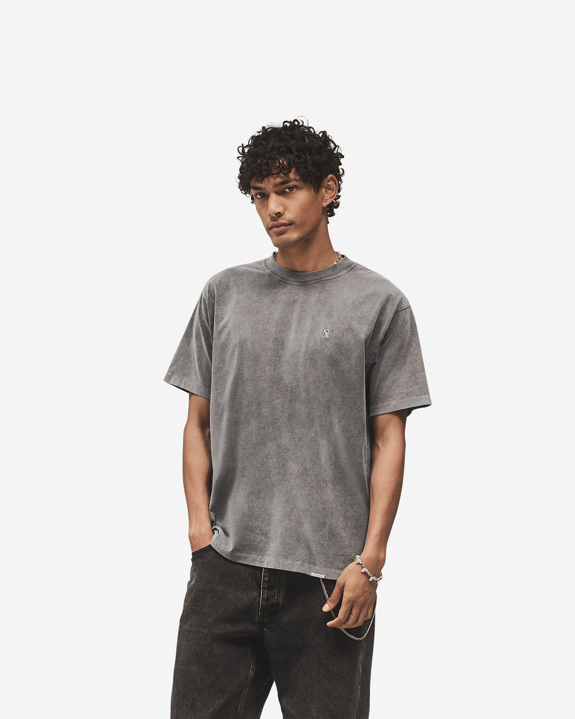 Logo Pack Metal Initial R T-Shirt - Vintage Grey