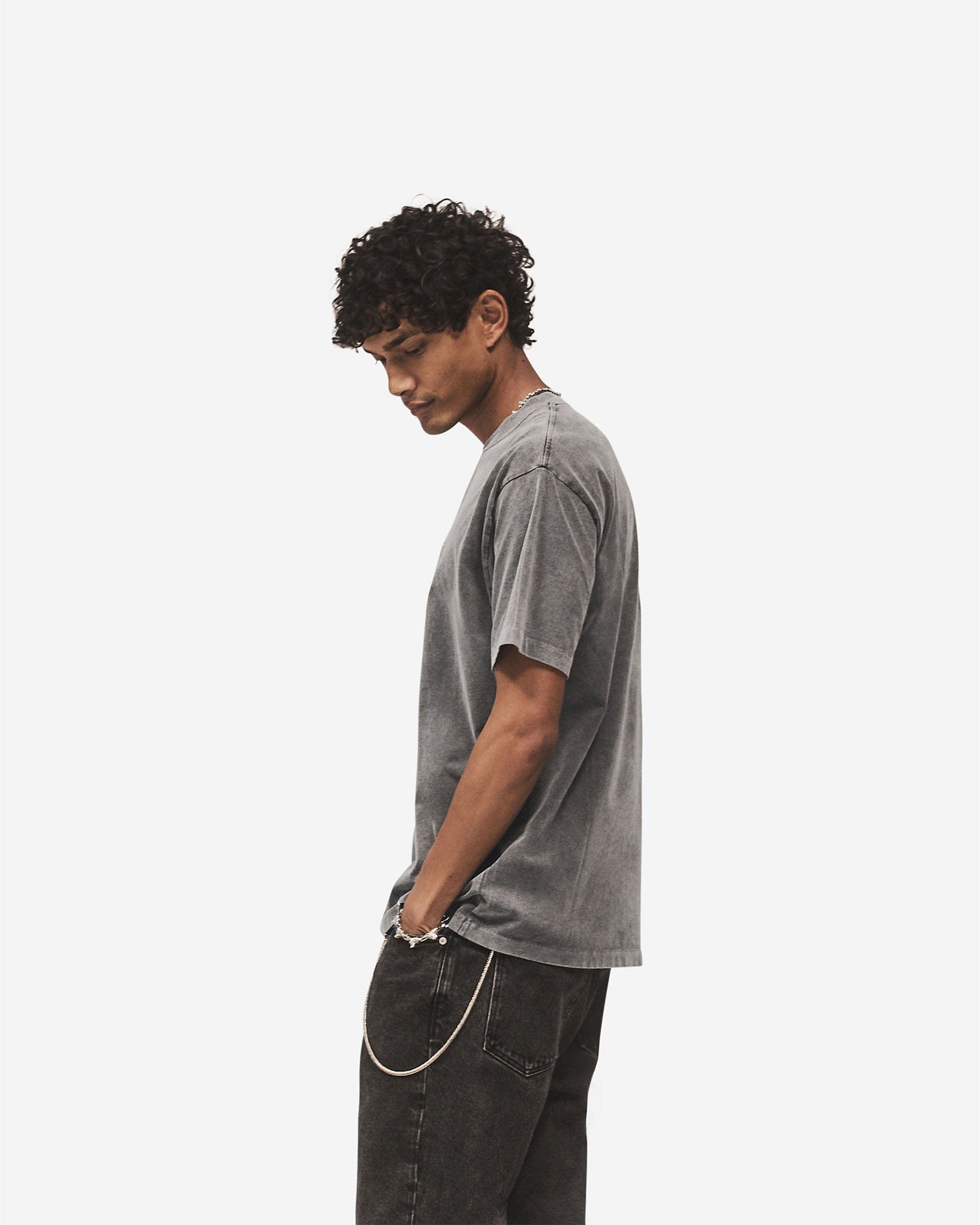 Logo Pack Metal Initial R T-Shirt - Vintage Grey