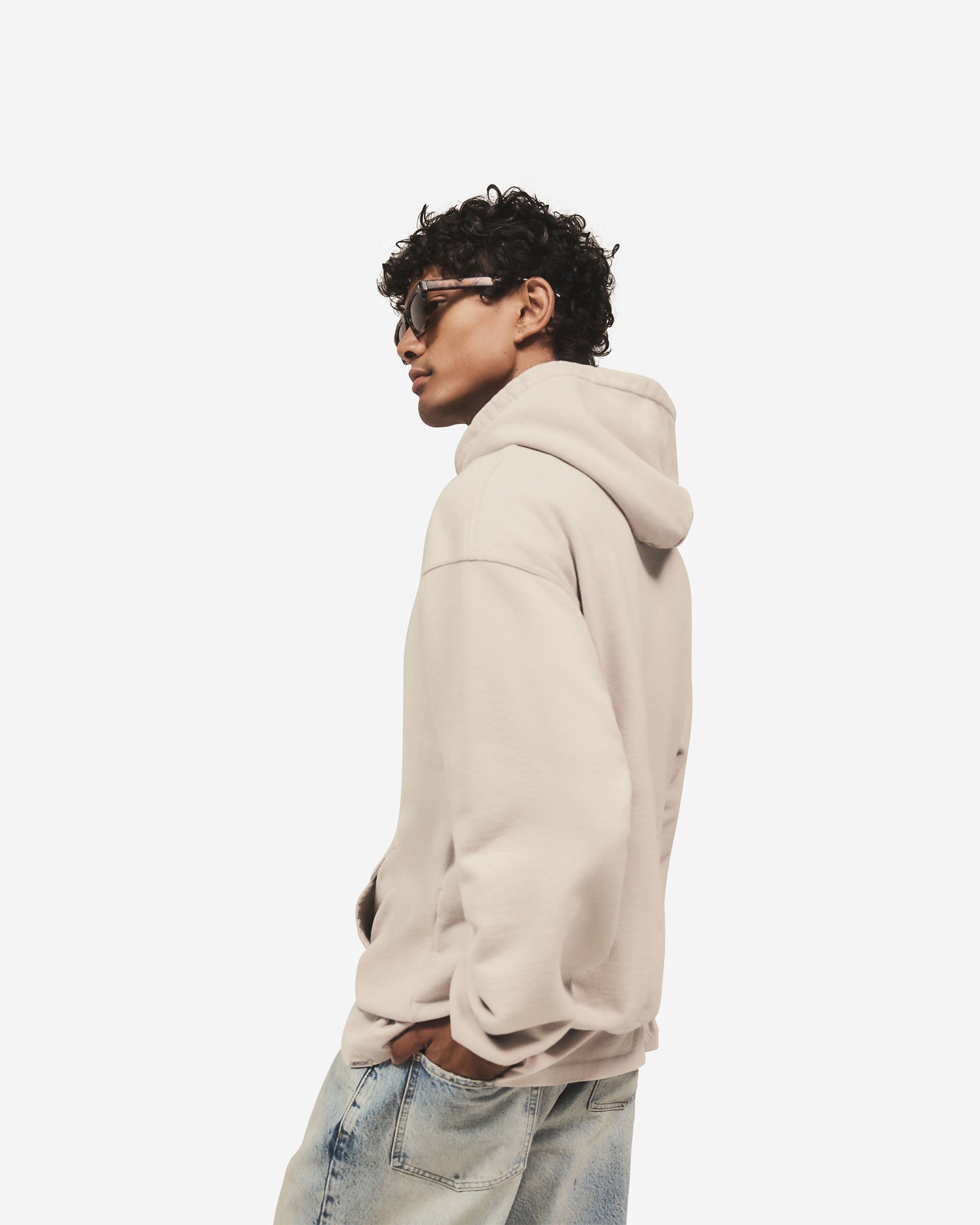 Logo Pack Script Logo Zip Hoodie - Concrete