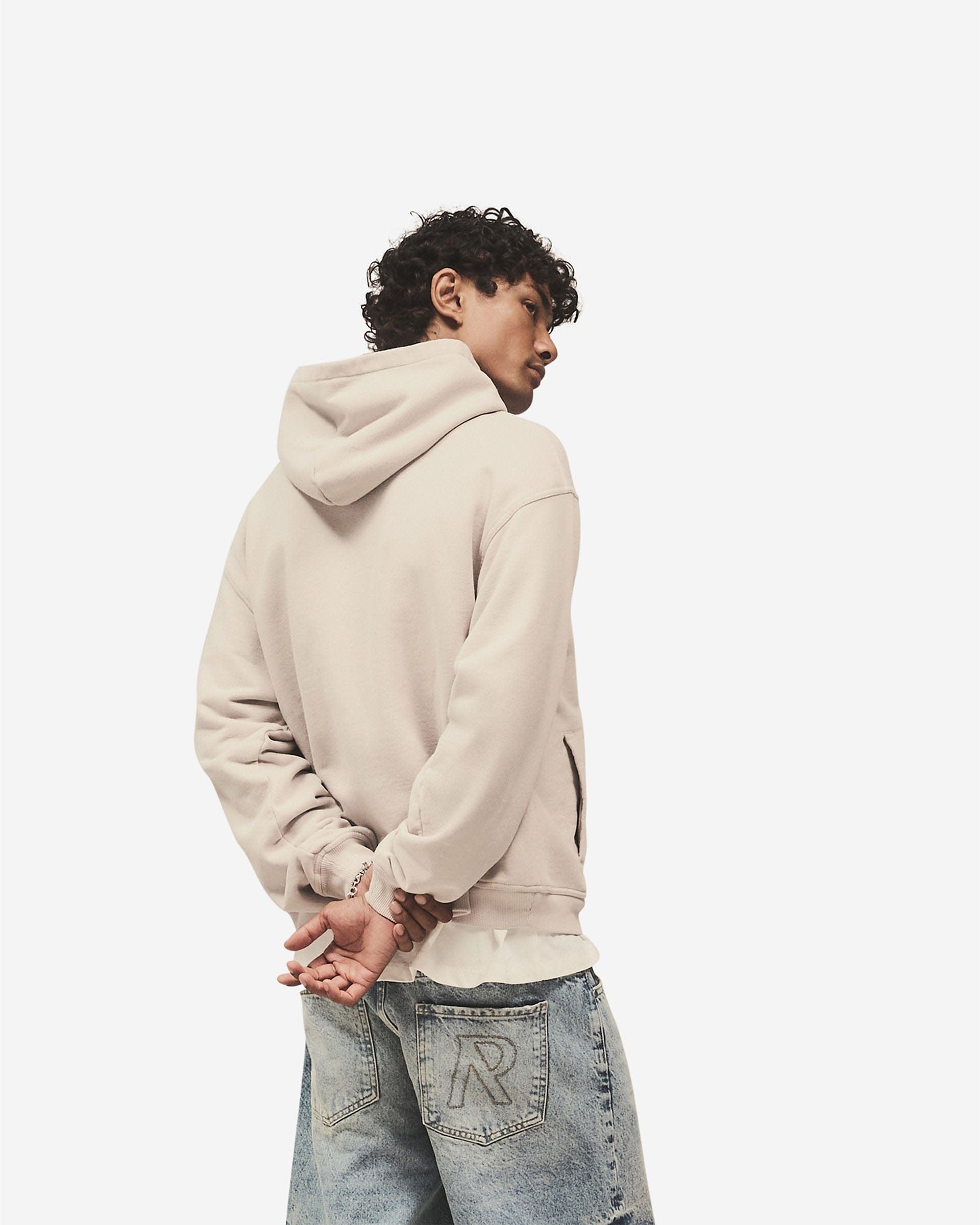 Logo Pack Script Logo Zip Hoodie - Concrete