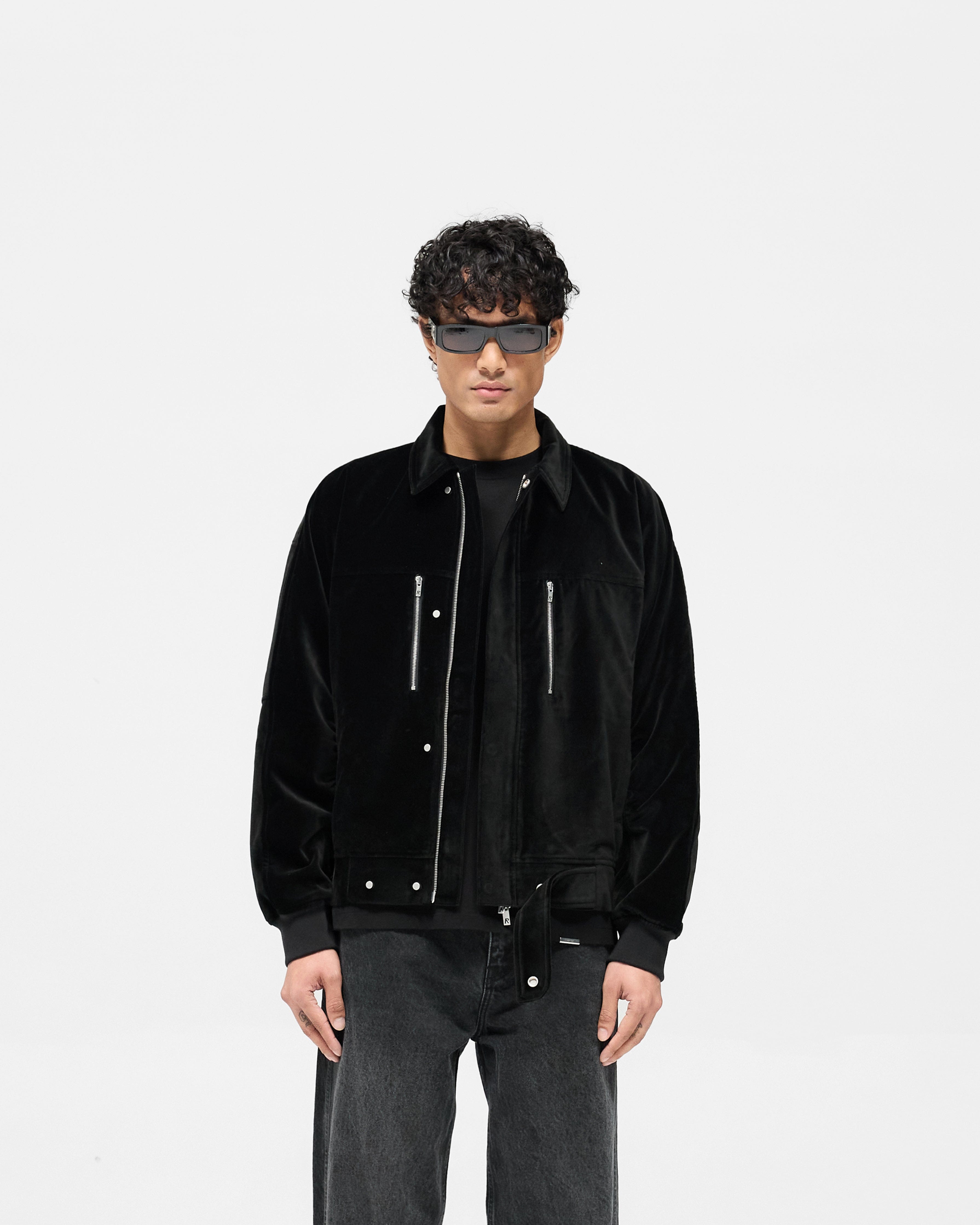Exclusives Bordeaux Brushed Jacket - Black