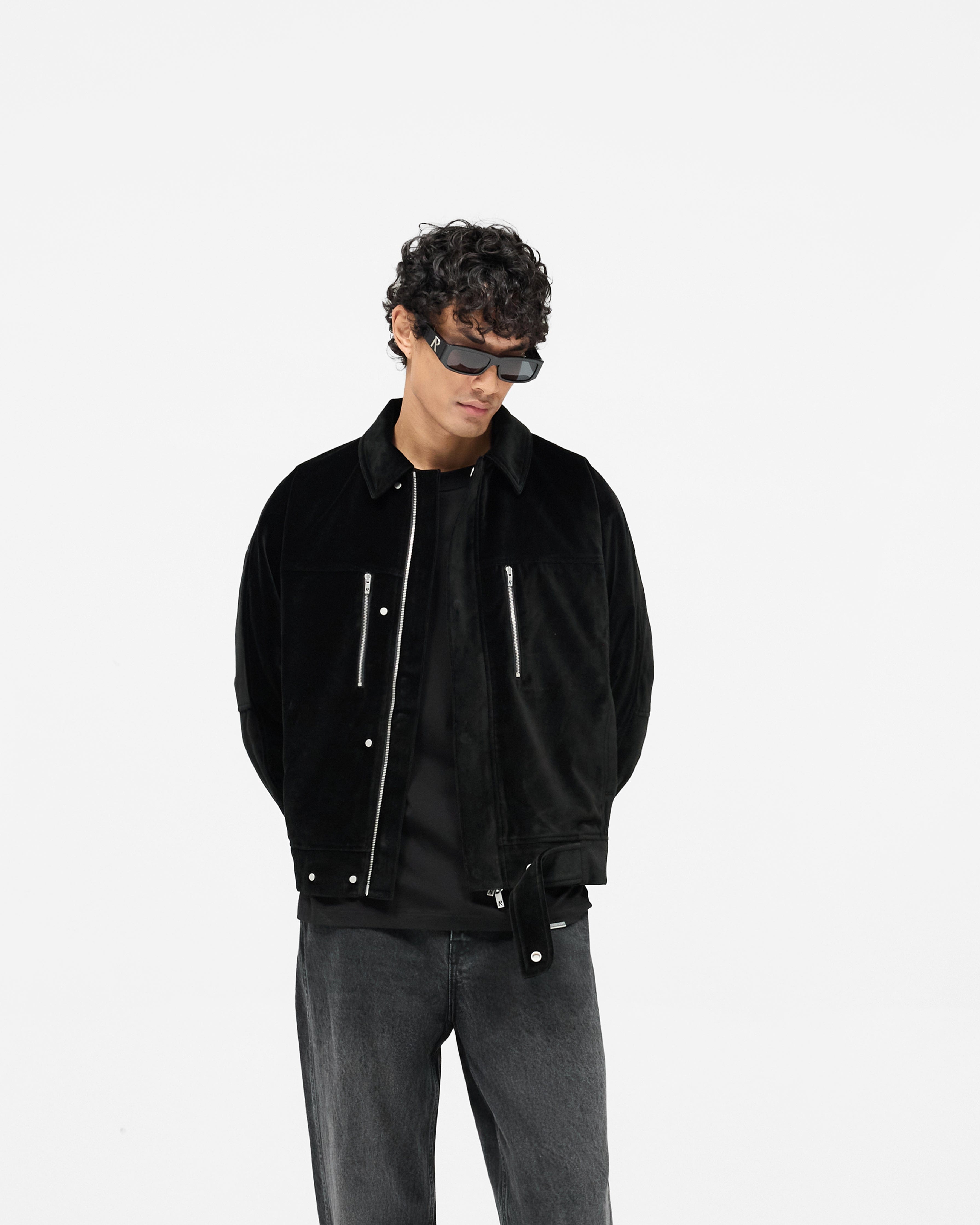 Exclusives Bordeaux Brushed Jacket - Black