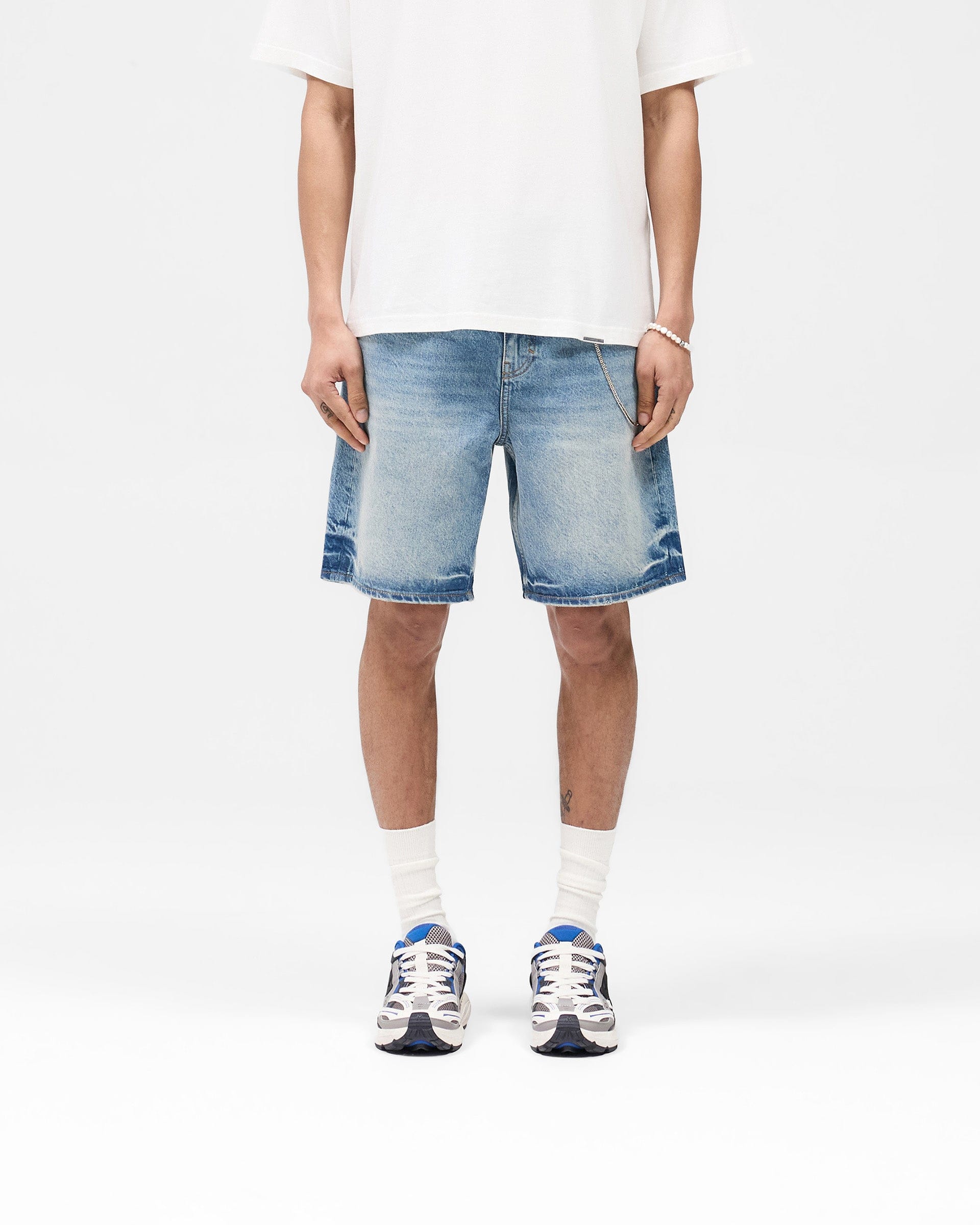 SS25 R10T Tailored Denim Shorts - Blue 60