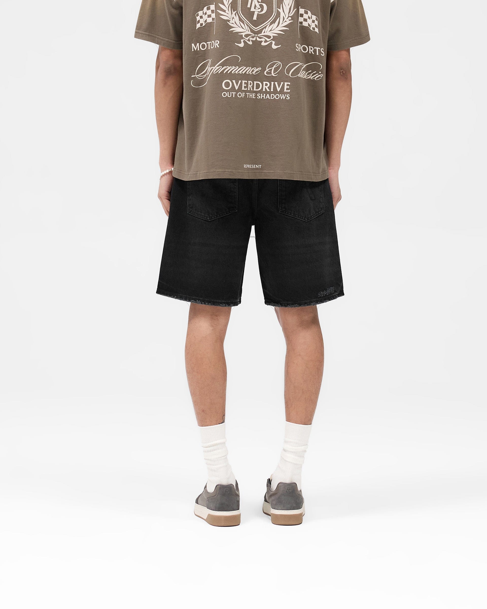 SS25 R10T Tailored Denim Shorts - Black