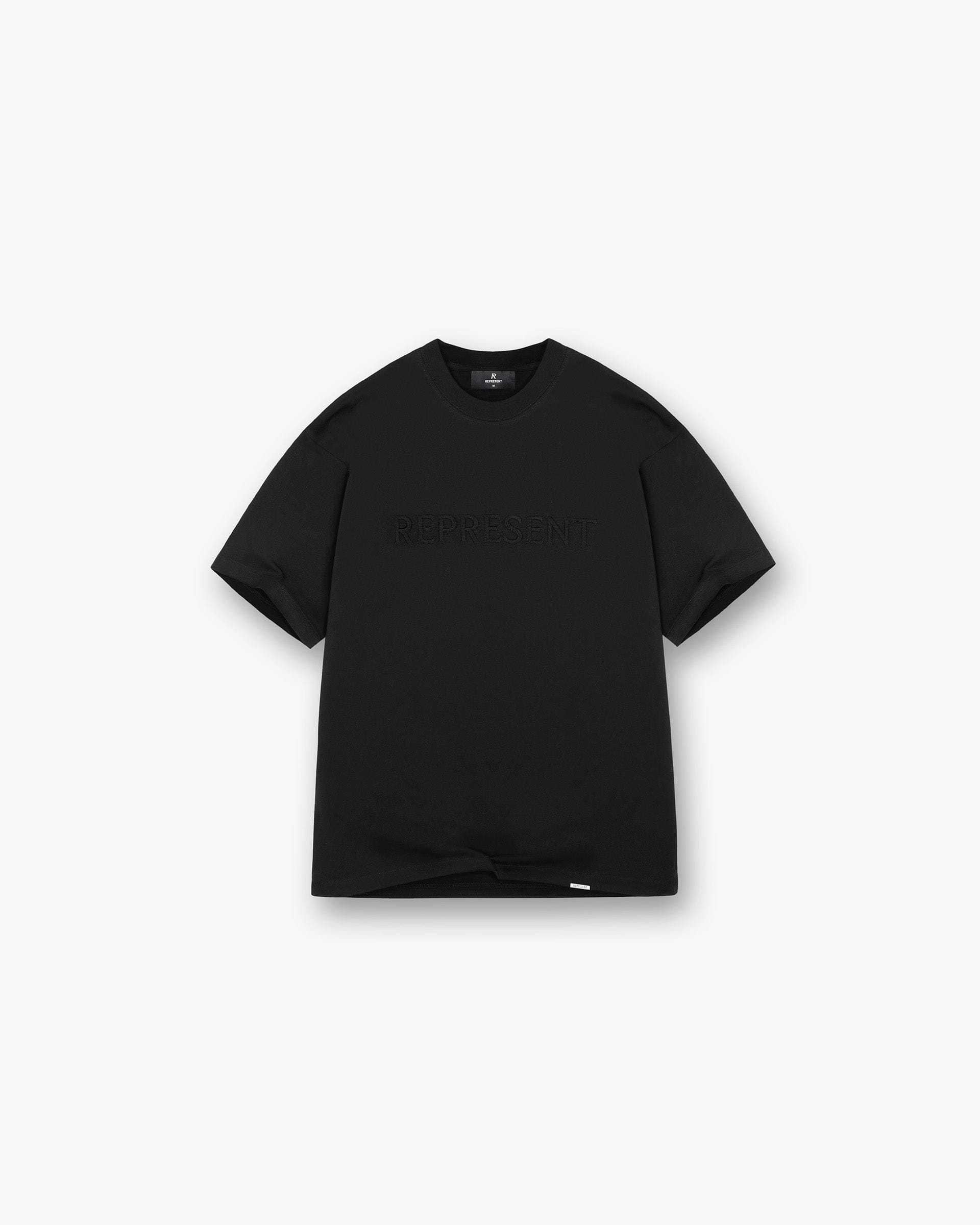 PRE SS25 Serif Logo T-Shirt - Jet Black