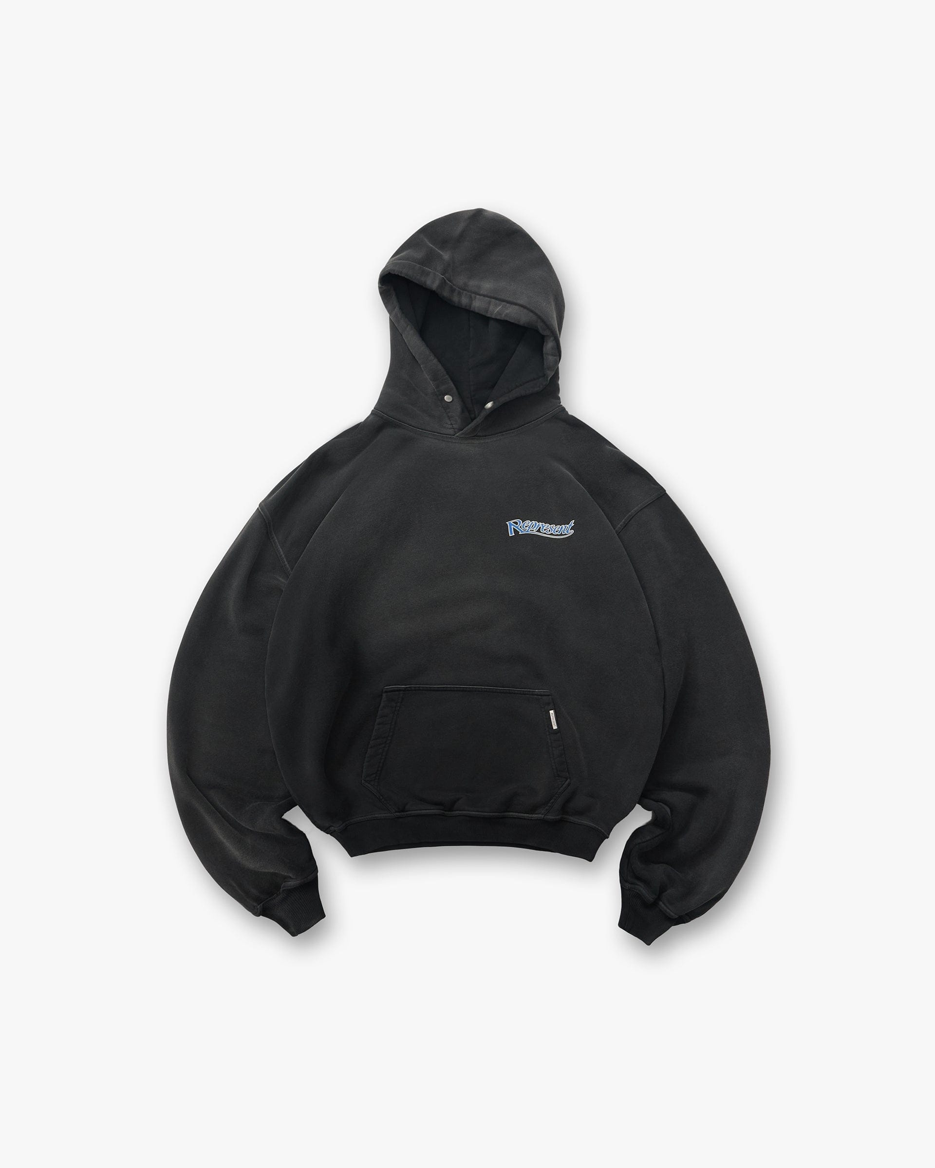 Fw25 Represent Showcasing Hoodie - Stained Black