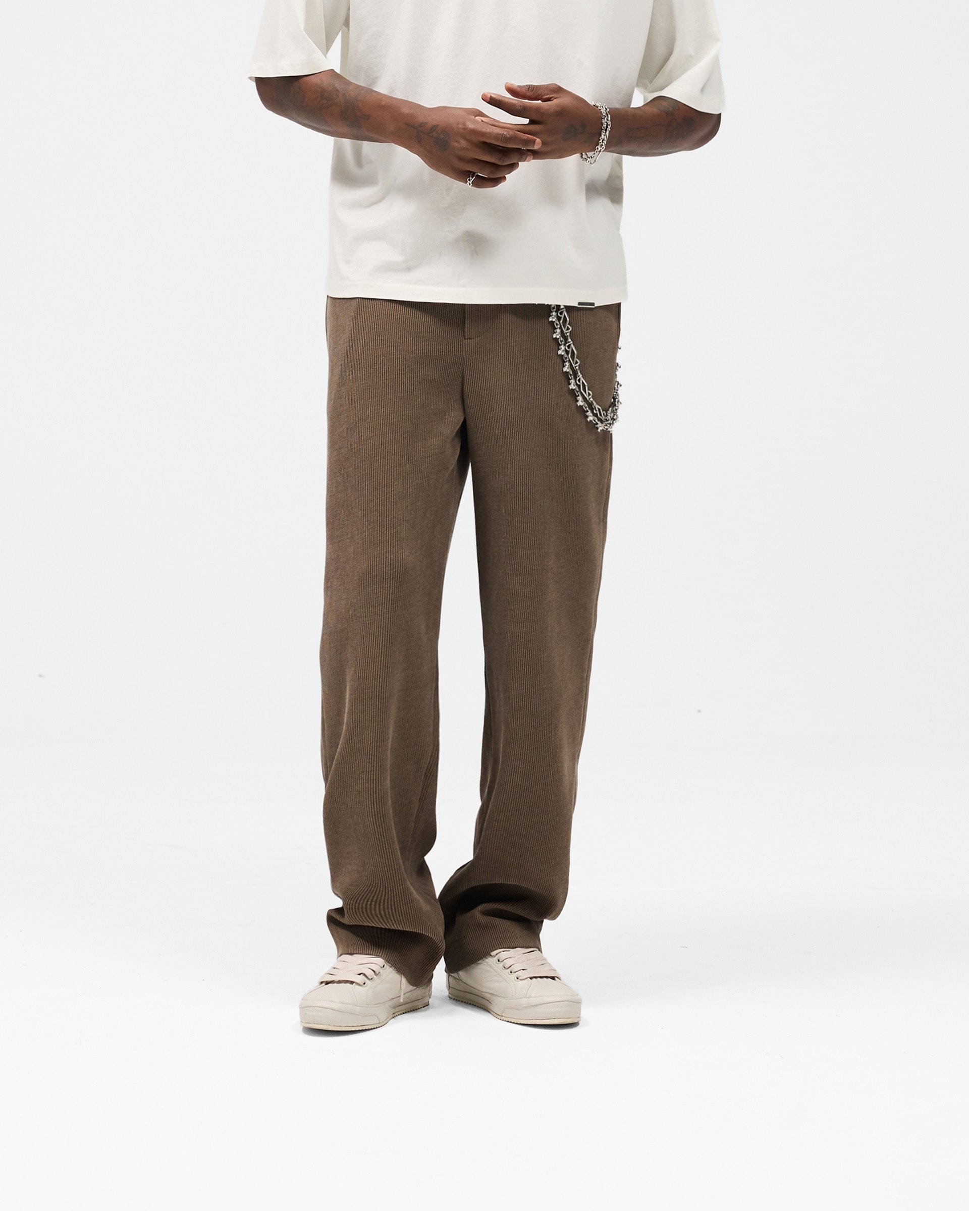 FW25 Ribbed Hybrid Pant - Clove