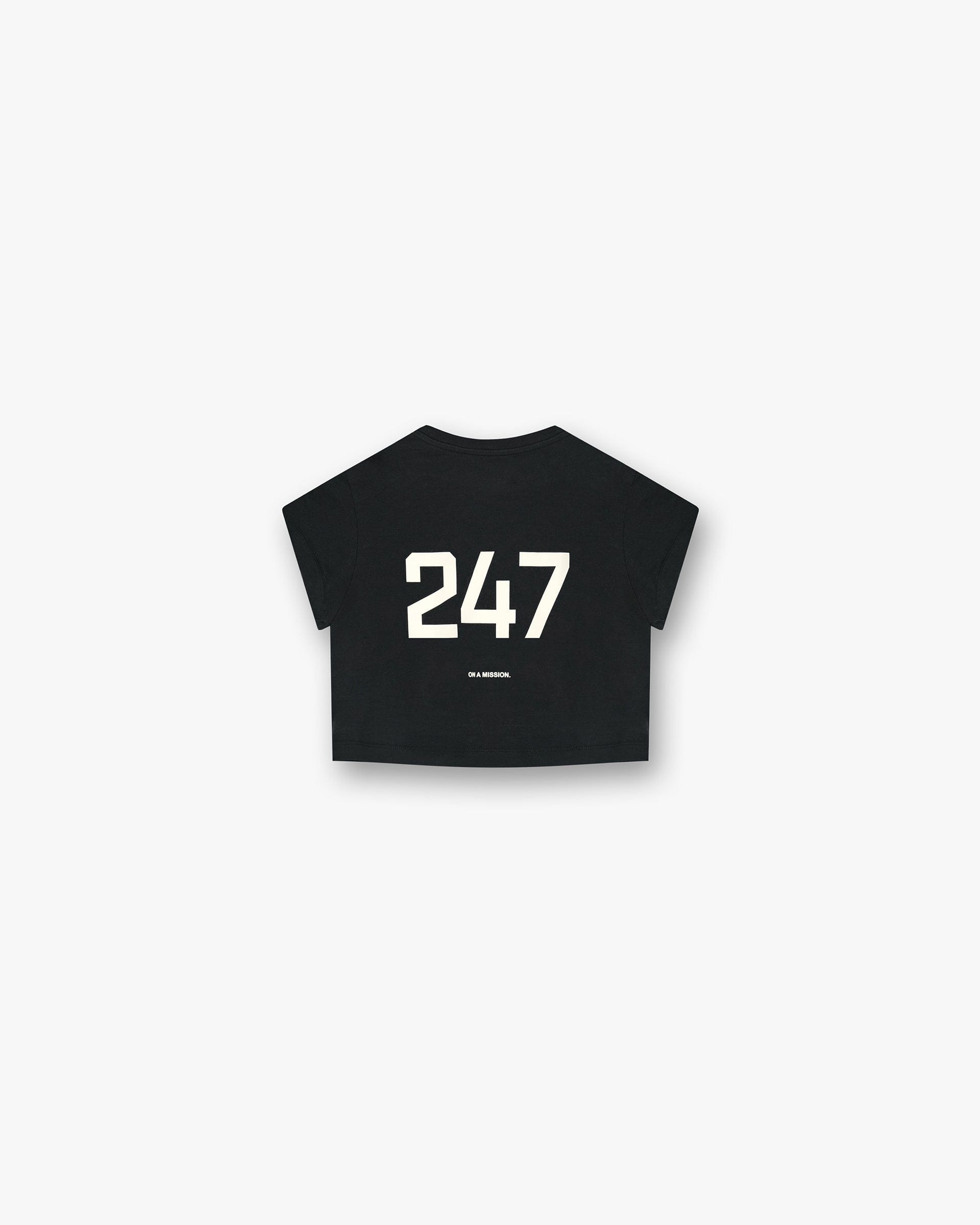 Womens 247 247 Micro Cap Sleeve T-Shirt - Black