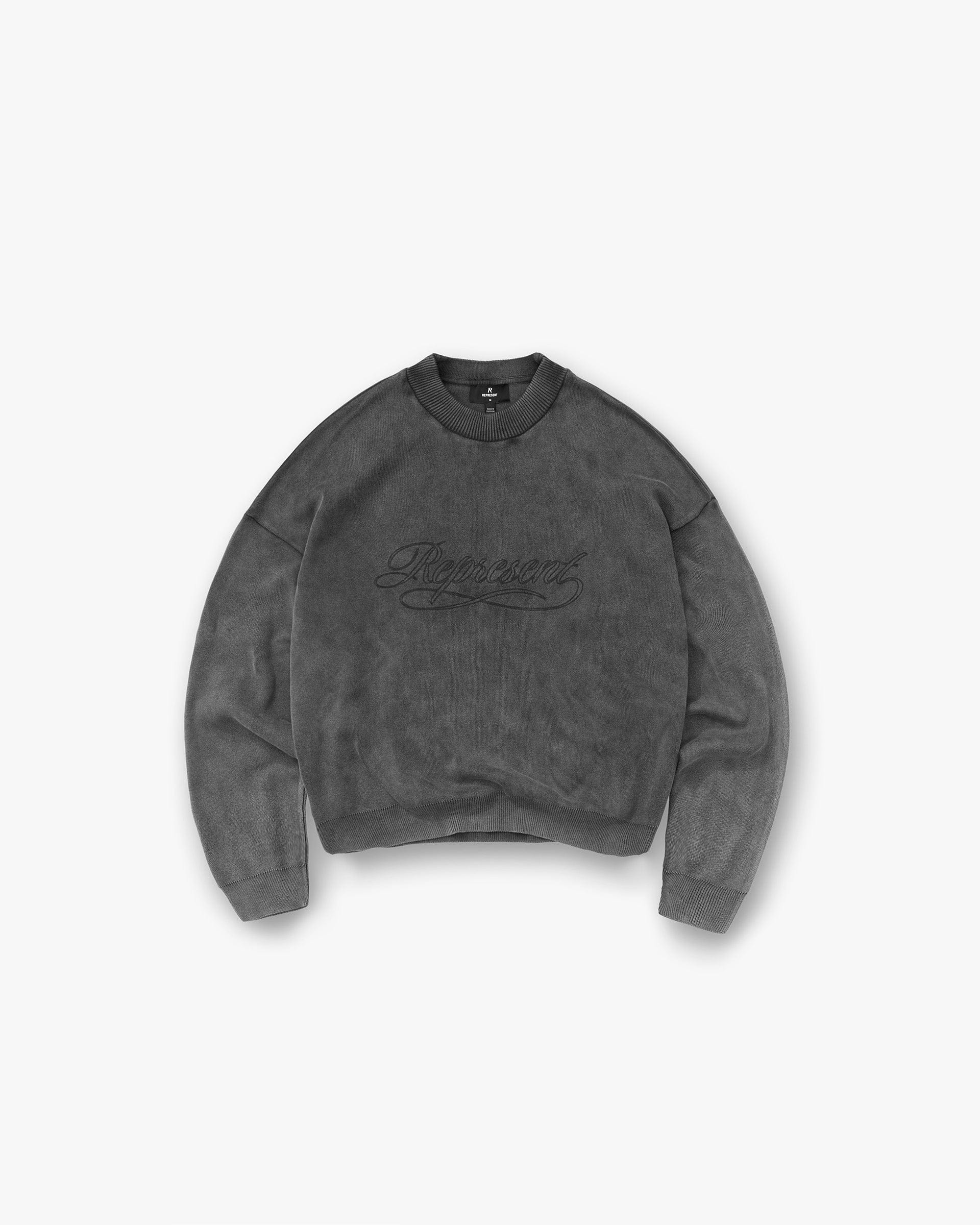 FW25 Stamped Sweater - Vintage Grey