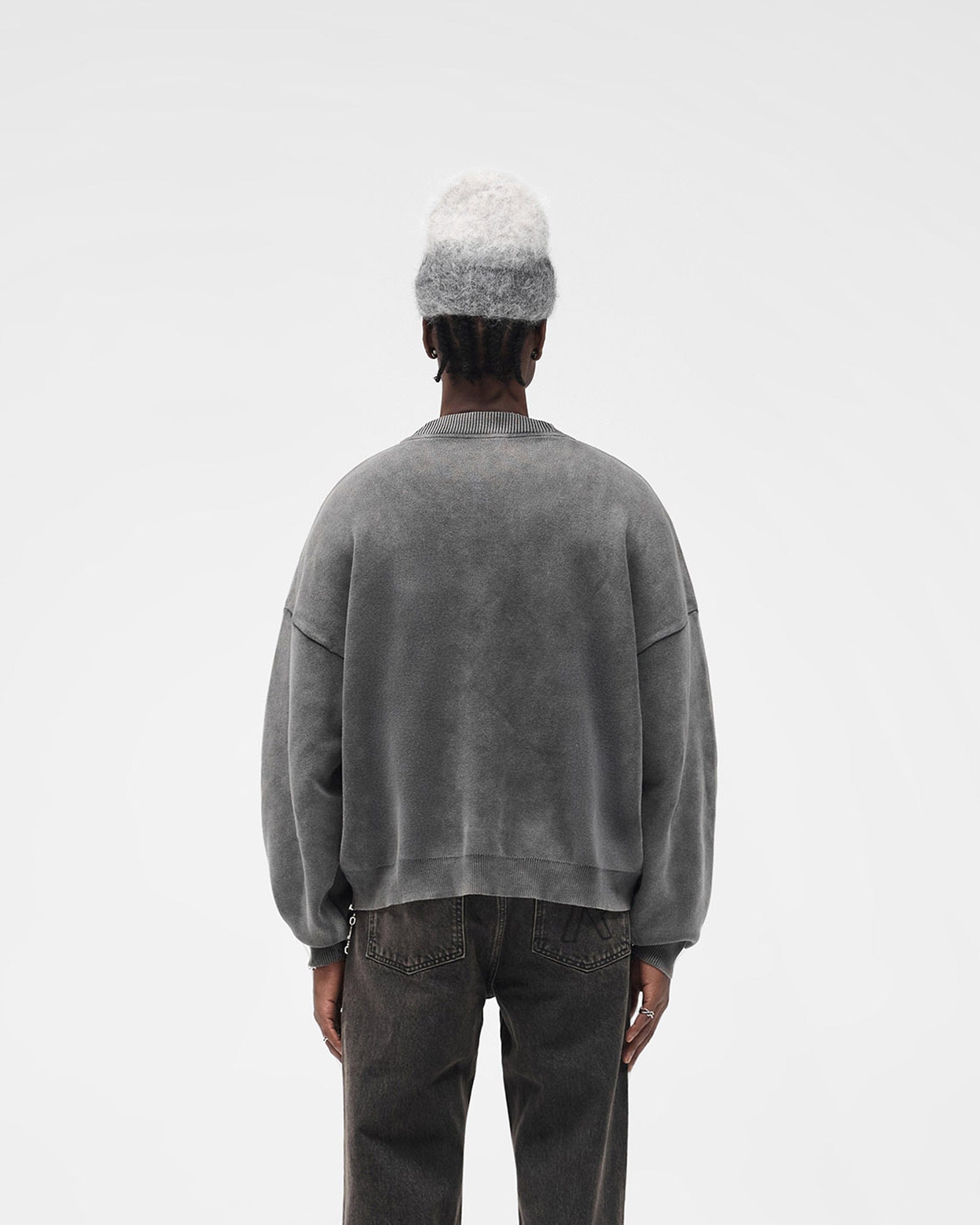 FW25 Stamped Sweater - Vintage Grey
