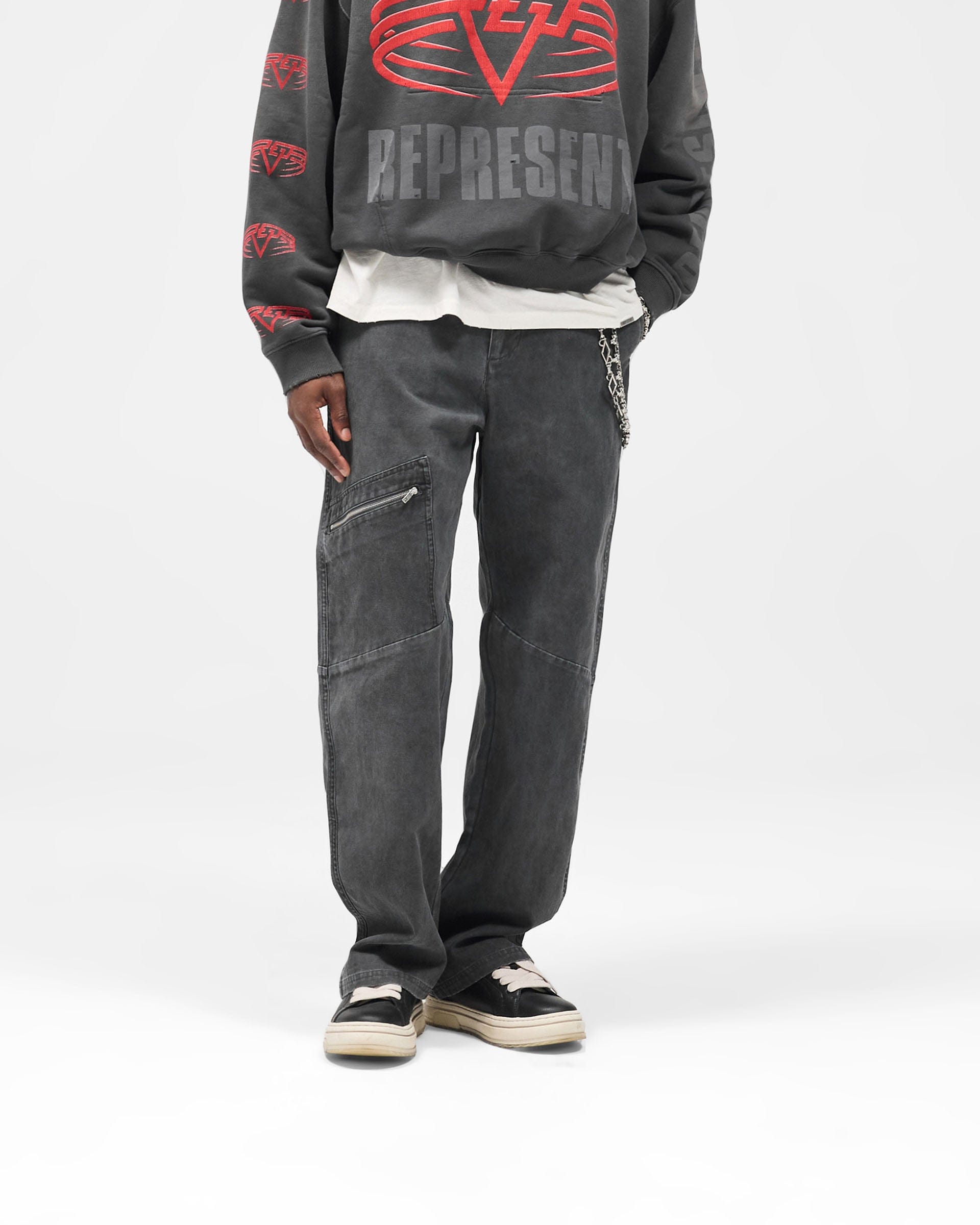 FW25 Cotton Workwear Pant - Washed Black
