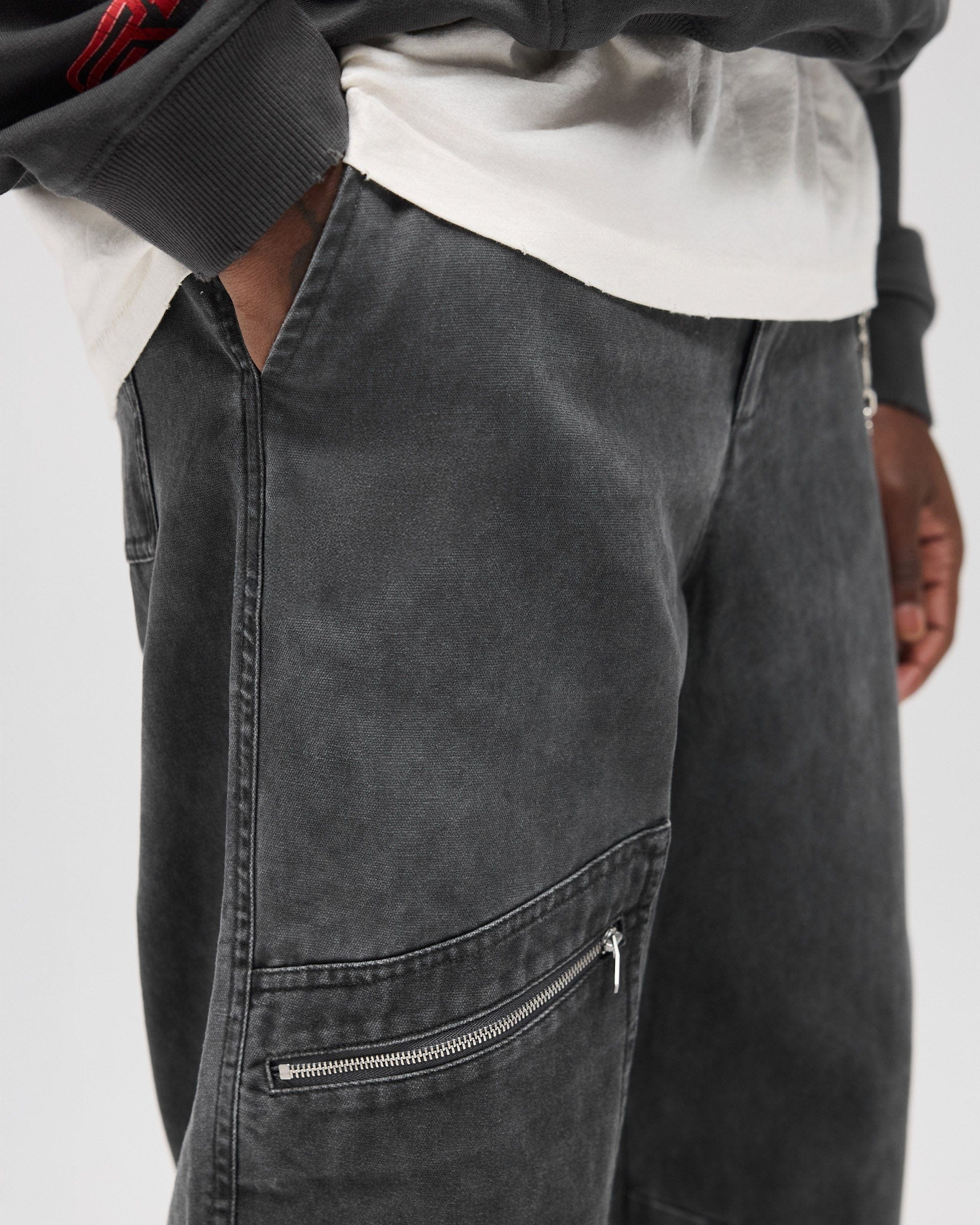 FW25 Cotton Workwear Pant - Washed Black