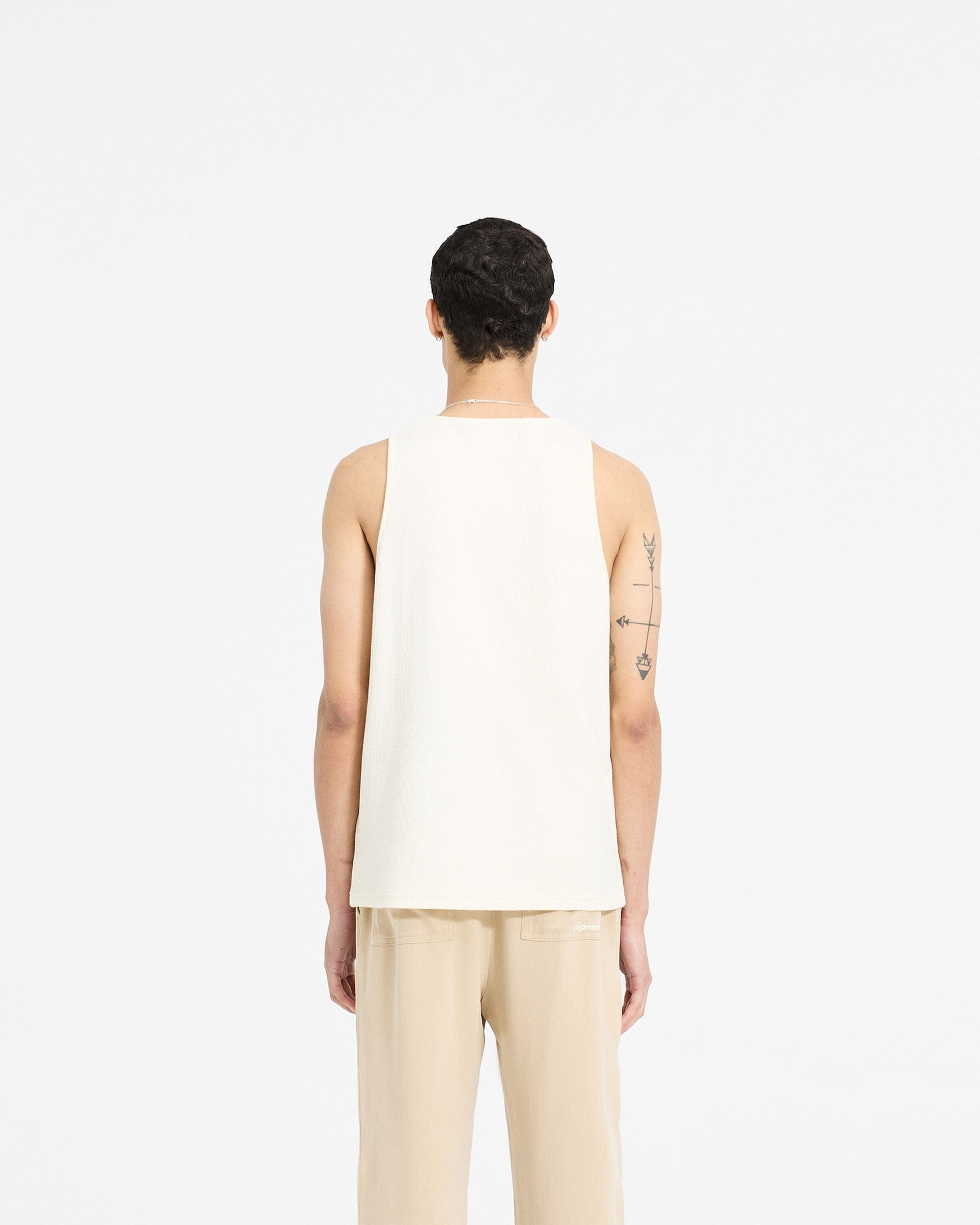 SC24 Waffle Vest - Antique White