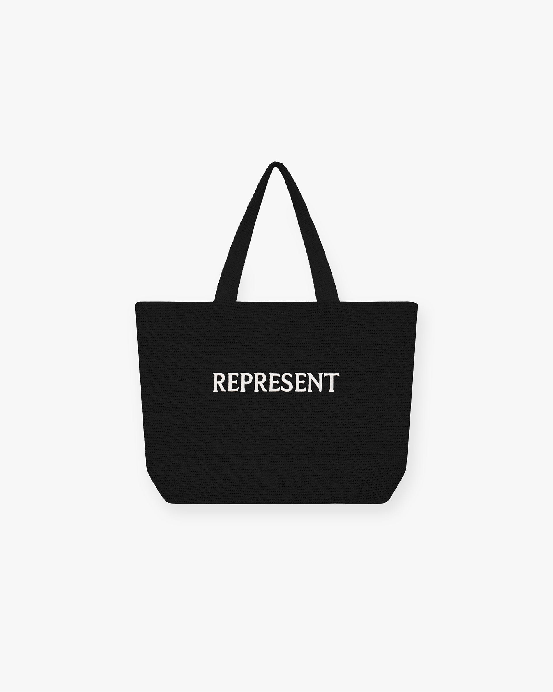 FW24 Other Raffia Tote Bag - Jet Black
