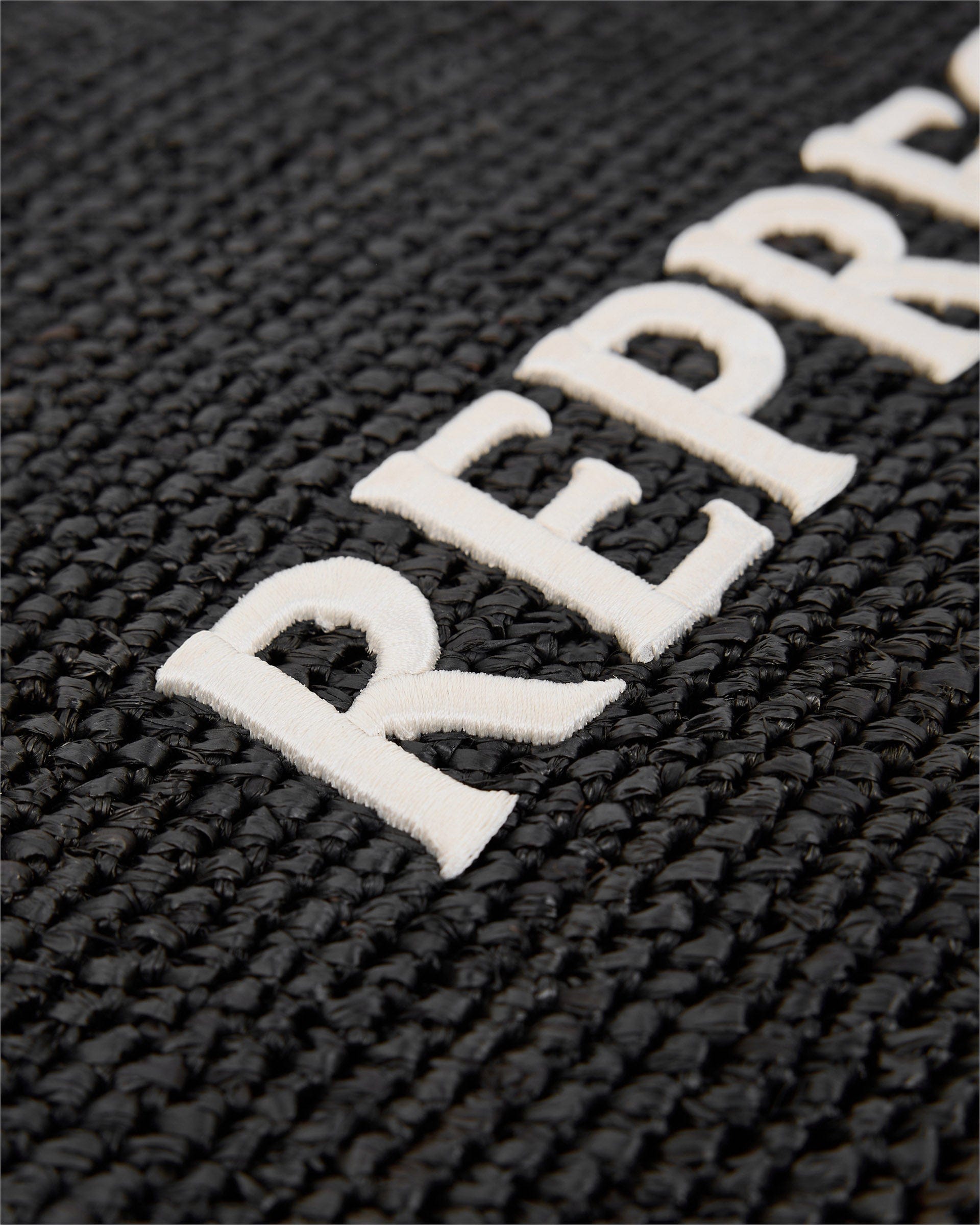FW24 Other Raffia Tote Bag - Jet Black