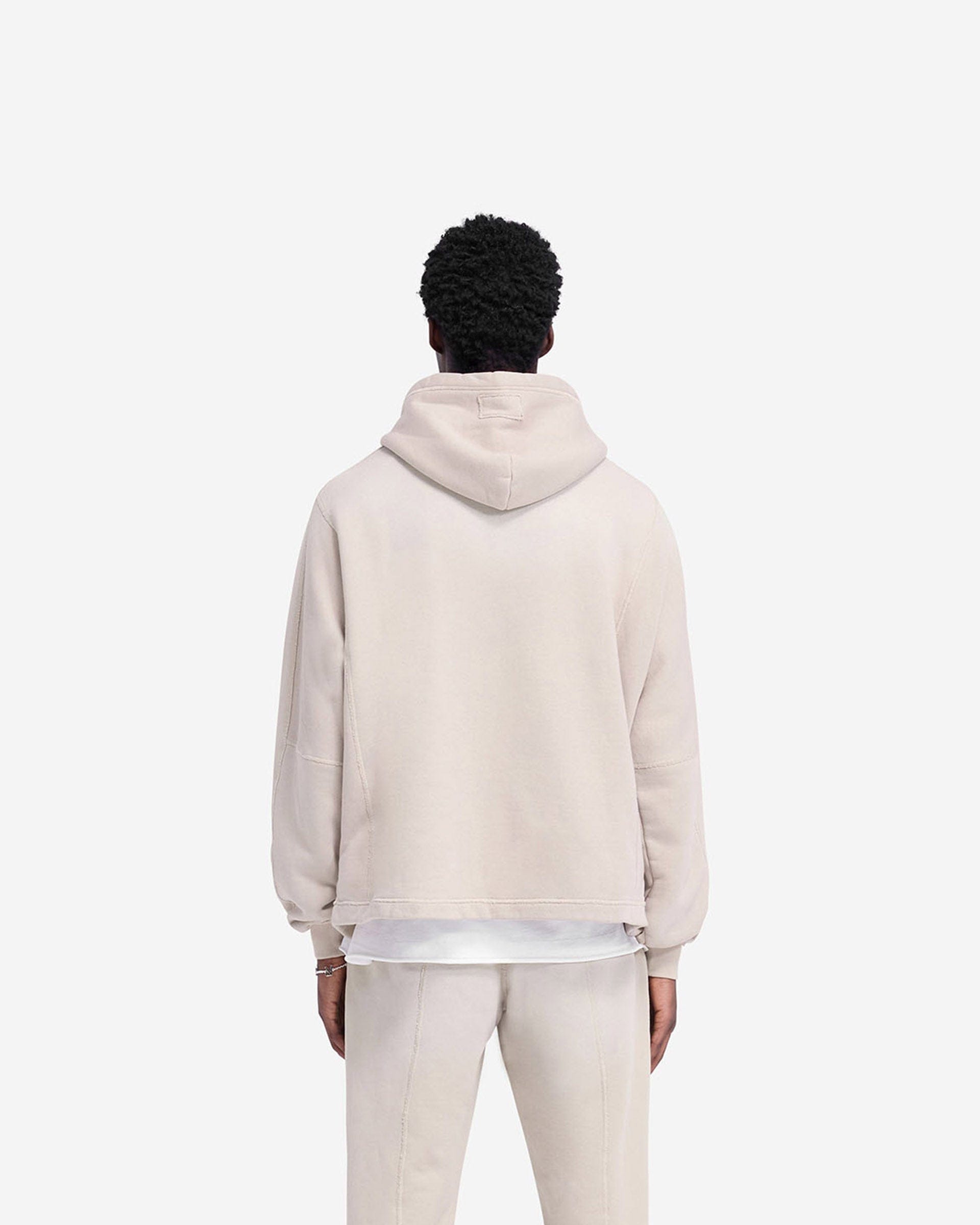 FW24 Stepped Hem Hoodie - Oat