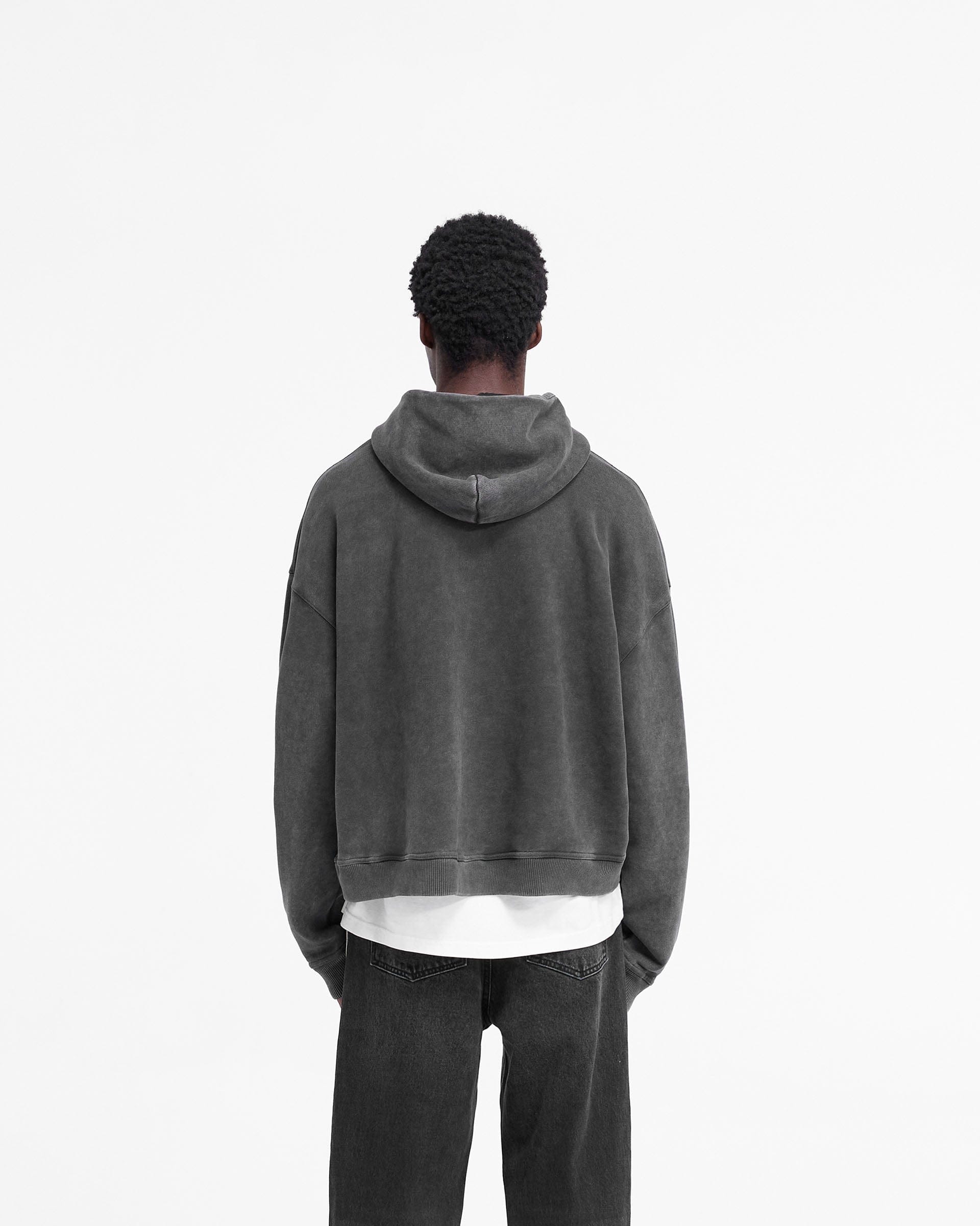 FW24 Rep Applique Hoodie - Vintage Black