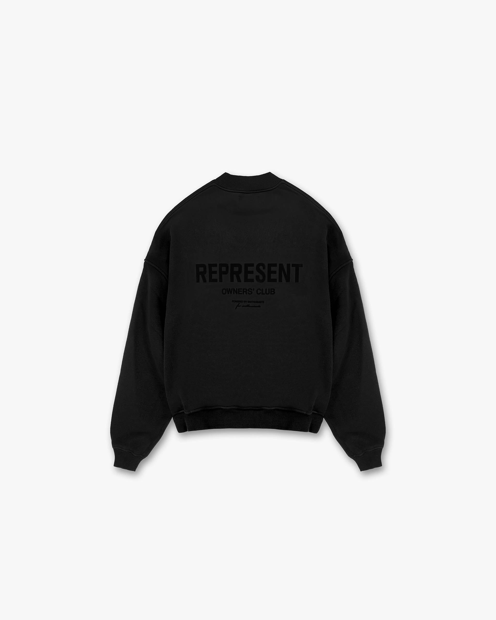 Owners Club Represent Owners Club Flocked Sweater - Black