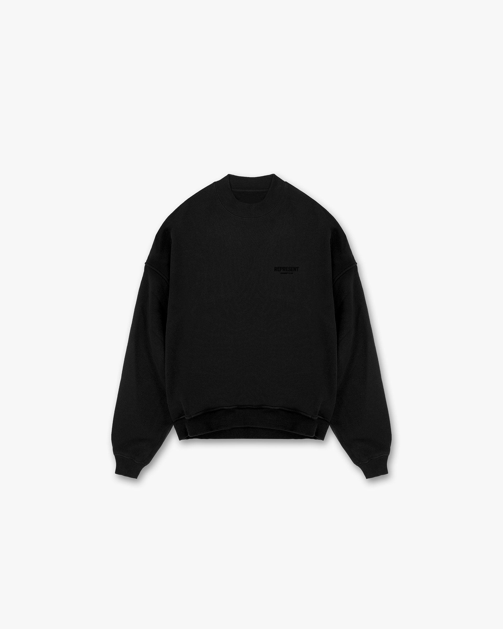 Owners Club Represent Owners Club Flocked Sweater - Black