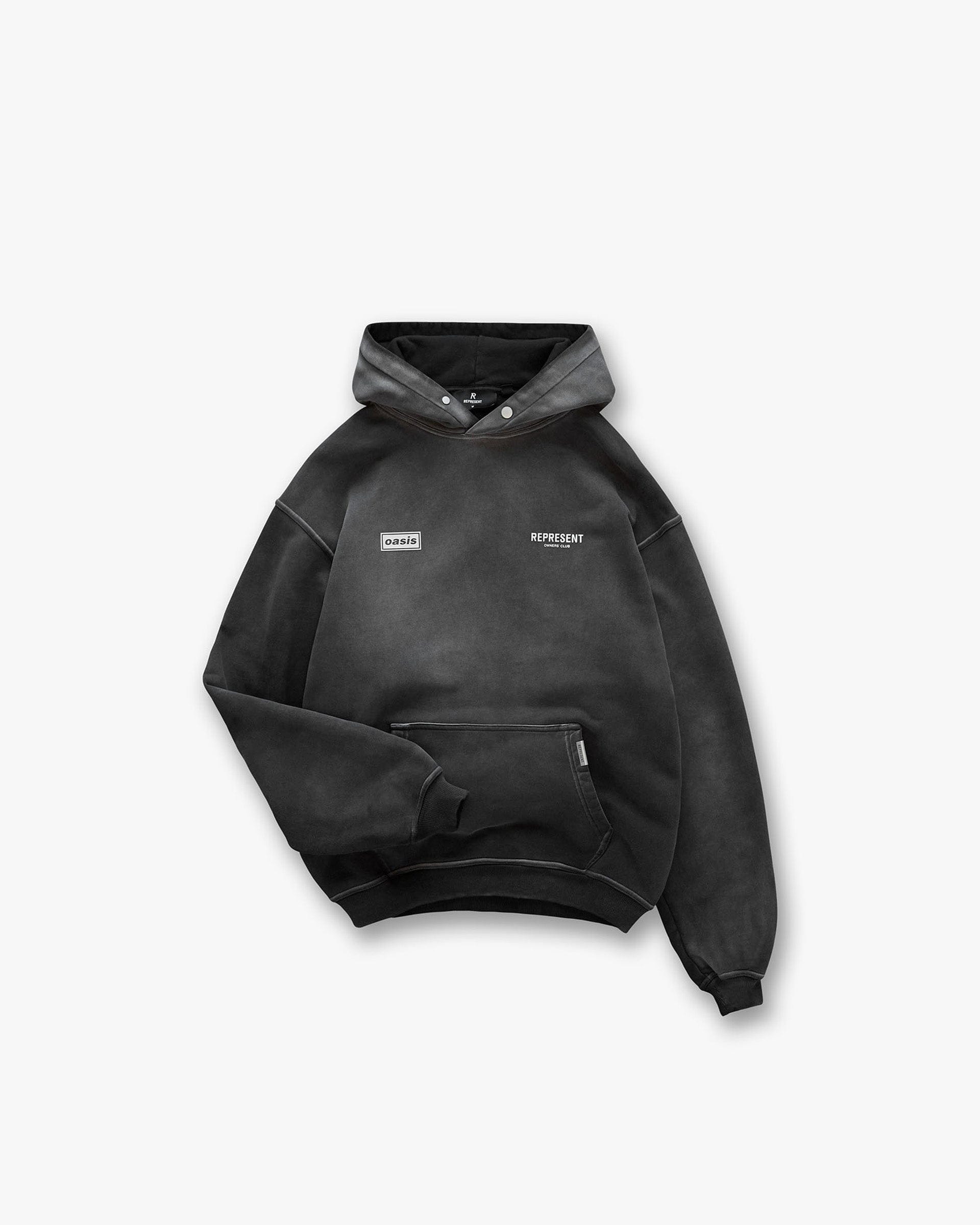 FW24 Other Represent X Oasis Owners Club Hoodie - Stained Black