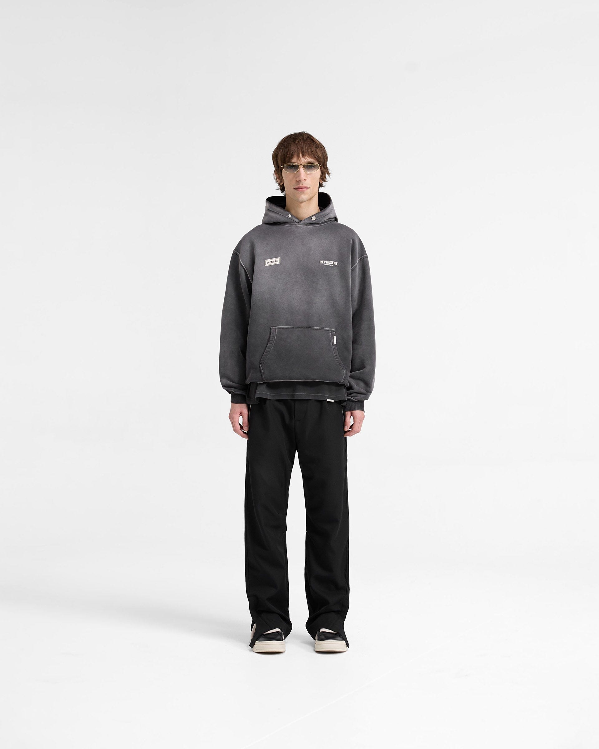 FW24 Other Represent X Oasis Owners Club Hoodie - Stained Black