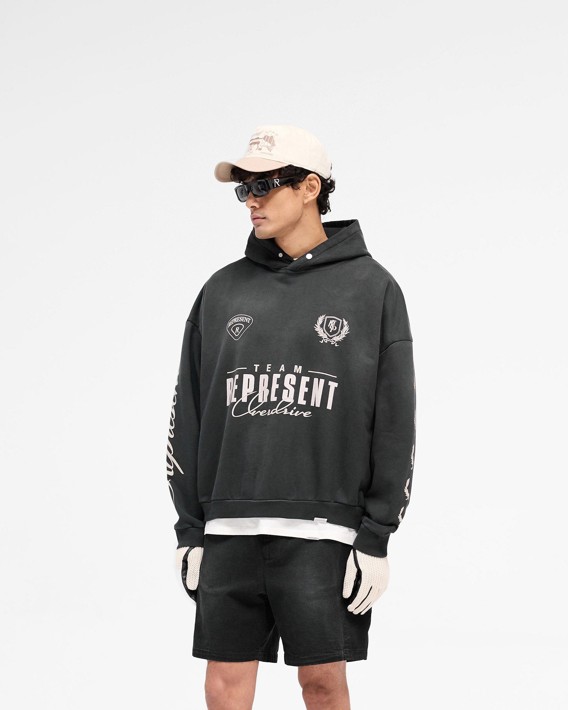 SS25 World Championship Hoodie - Stained Black
