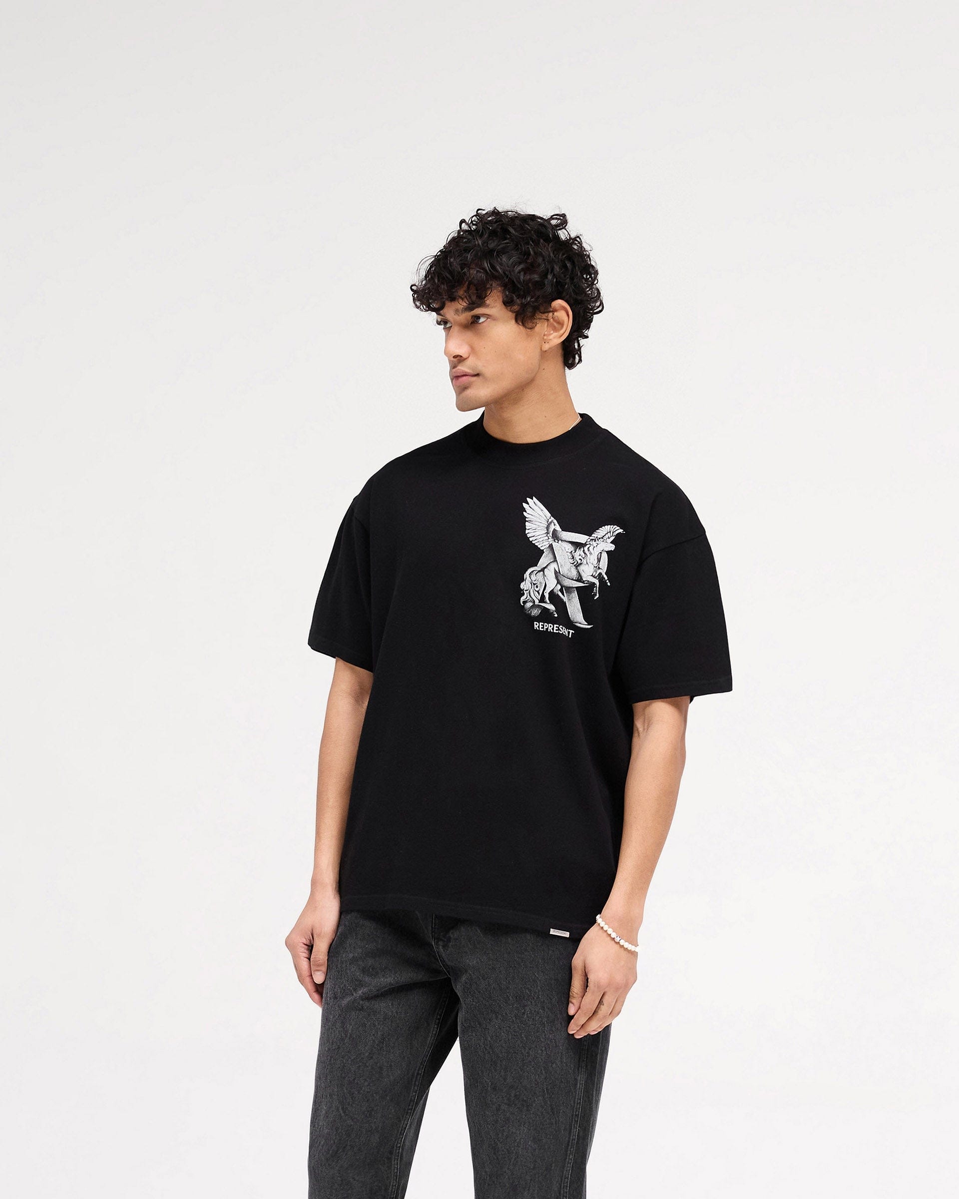 SS25 Elegance In Motion T-Shirt - Jet Black