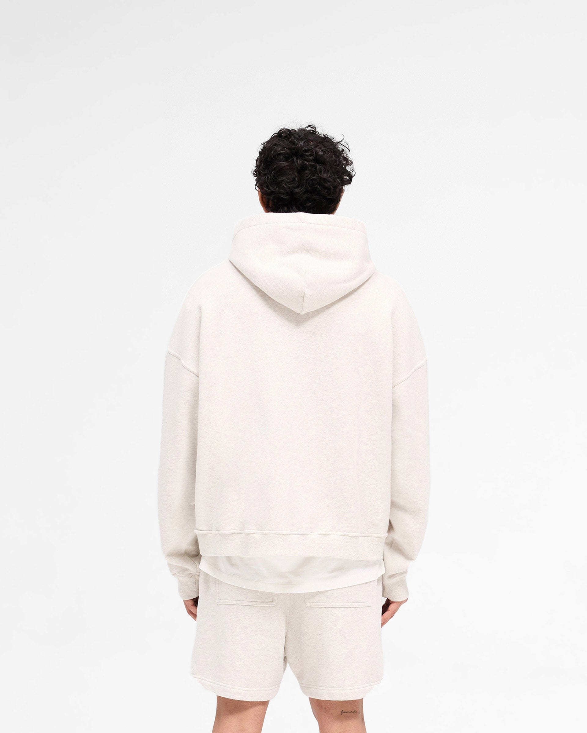 SS25 Rep Applique Hoodie - Cream Marl
