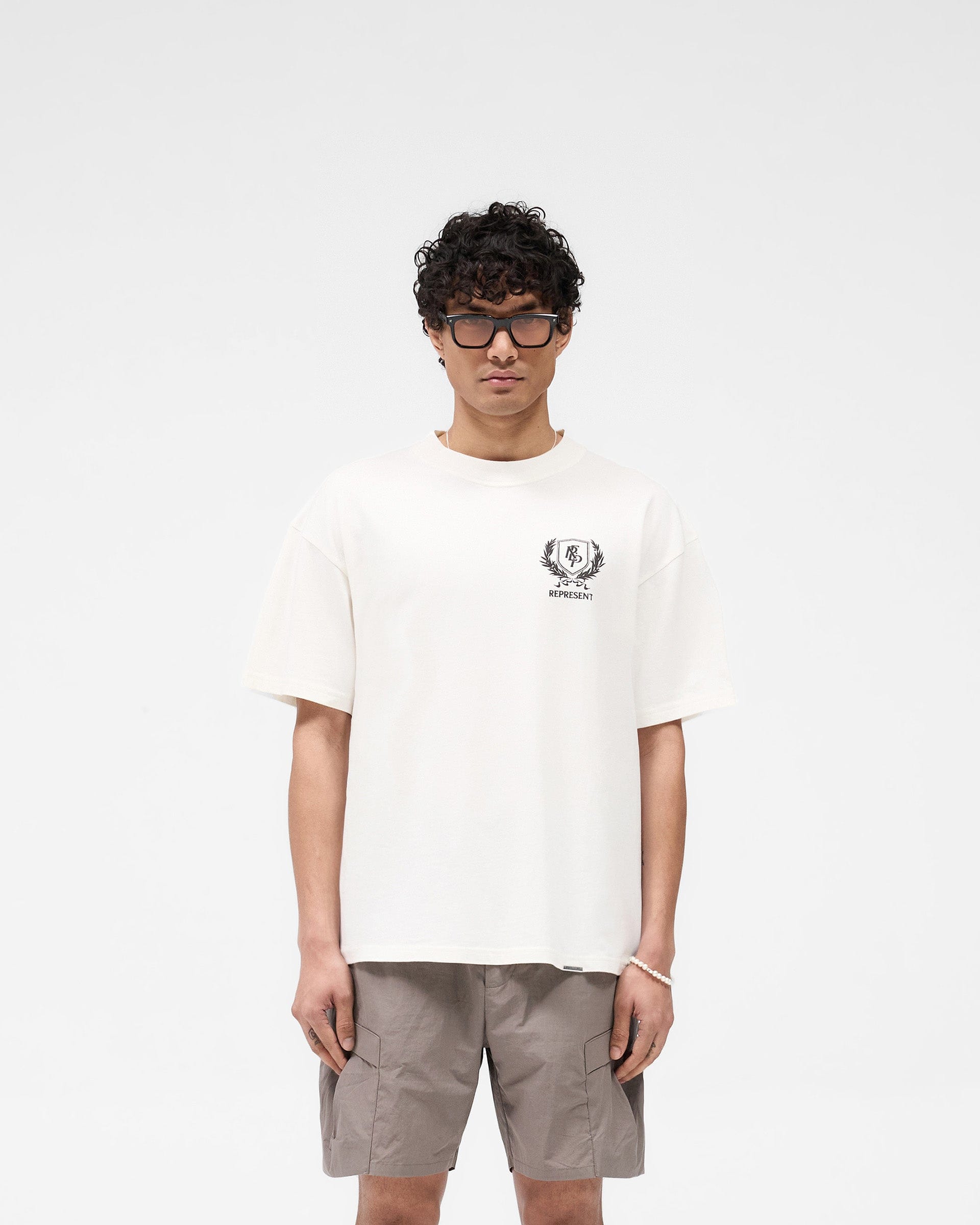 SS25 Crest T-Shirt - Flat White